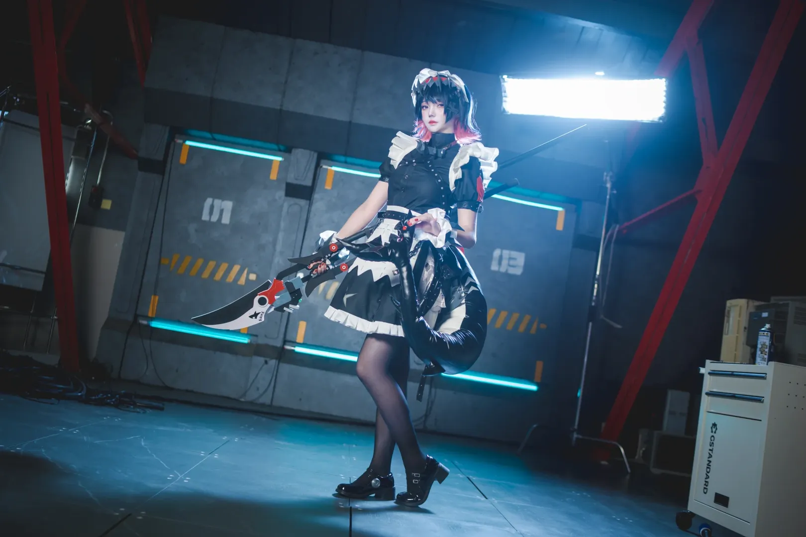 绝区零, 艾莲乔cos, 鲨鱼妹cos, 赛博朋克cosplay, 机械镰刀 - 第2张
