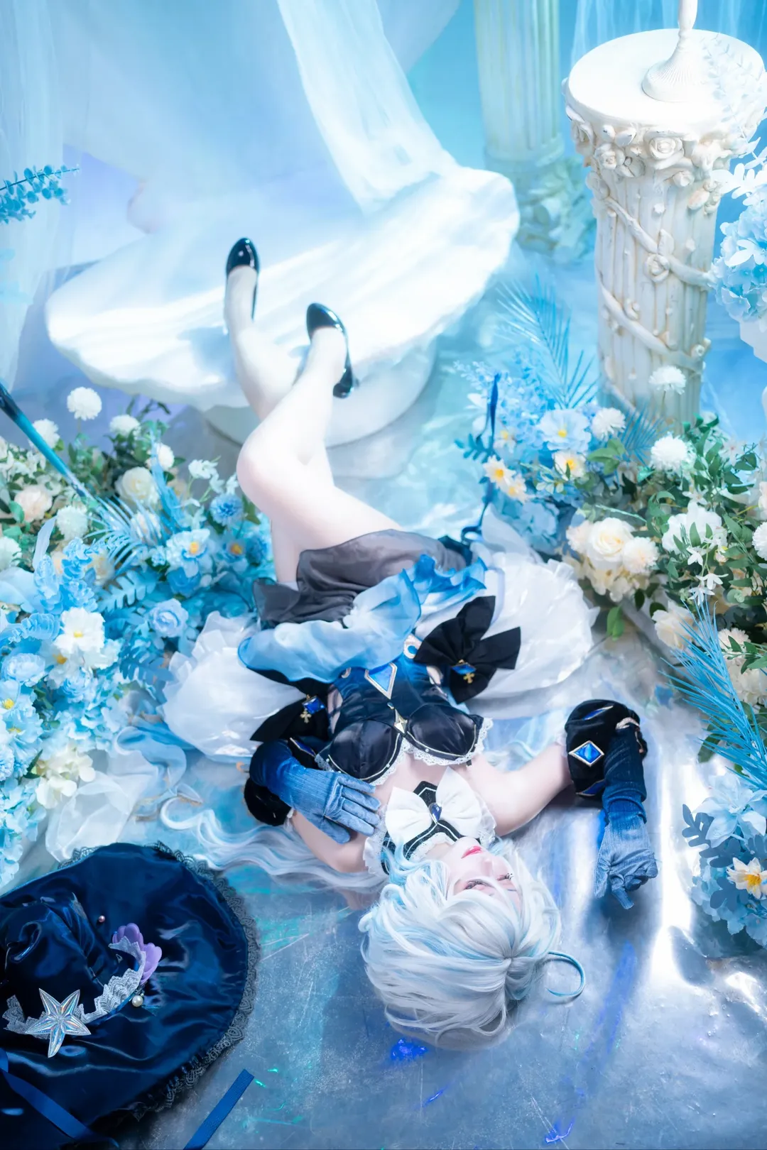 角色扮演, 原神, 芙宁娜cos, 蓝色系cosplay, 原神cos正片 - 第4张