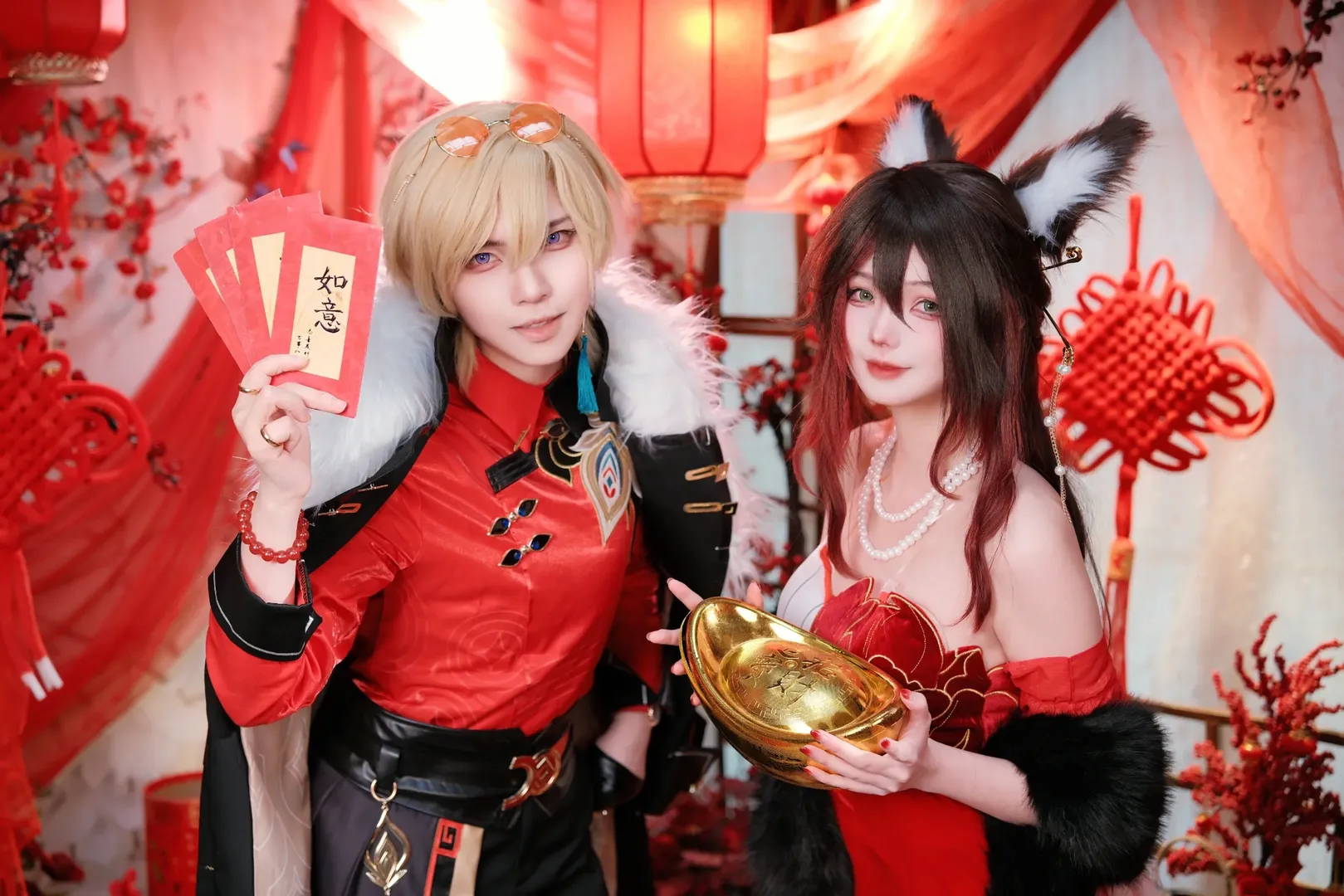 崩坏星穹铁道, 砂金忘归人cos, 加多宝联名, 新春cosplay, 国风双人 - 第2张