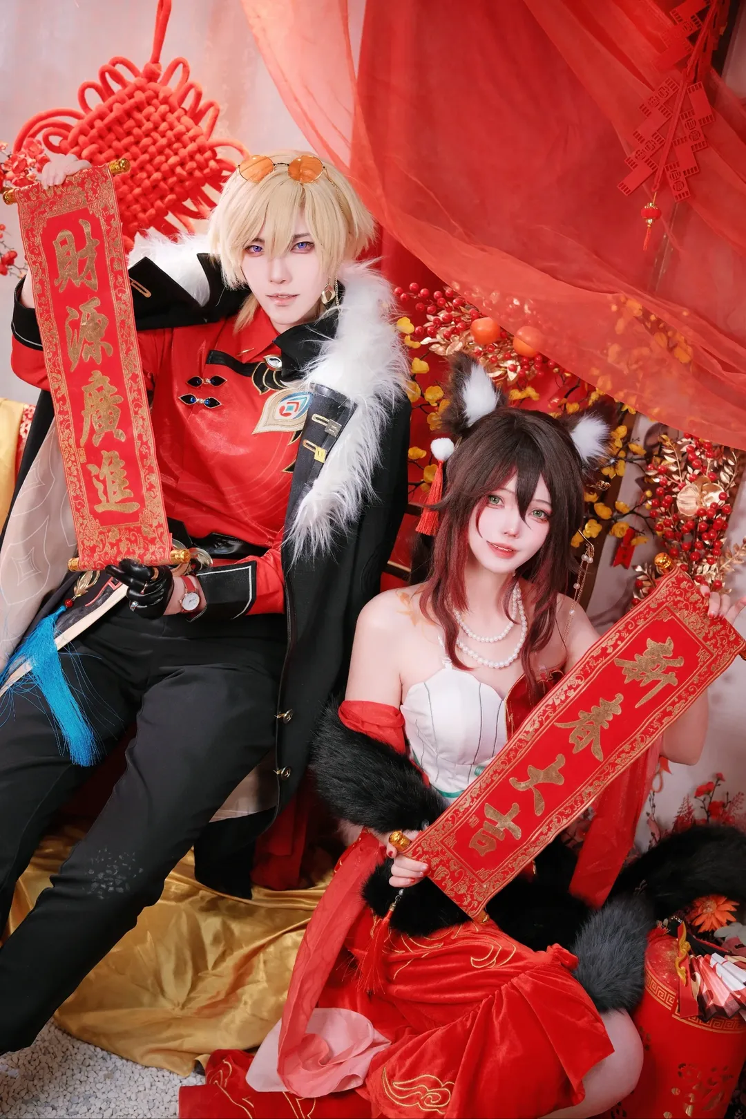 崩坏星穹铁道, 砂金忘归人cos, 加多宝联名, 新春cosplay, 国风双人 - 第3张