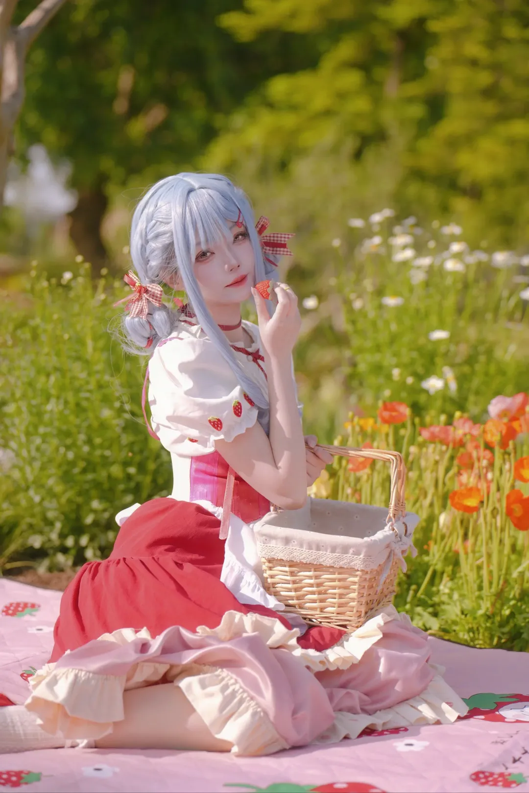 二次元攝影, 豐川祥子cos, 戶外cosplay, 頌樂人偶, 草莓小祥