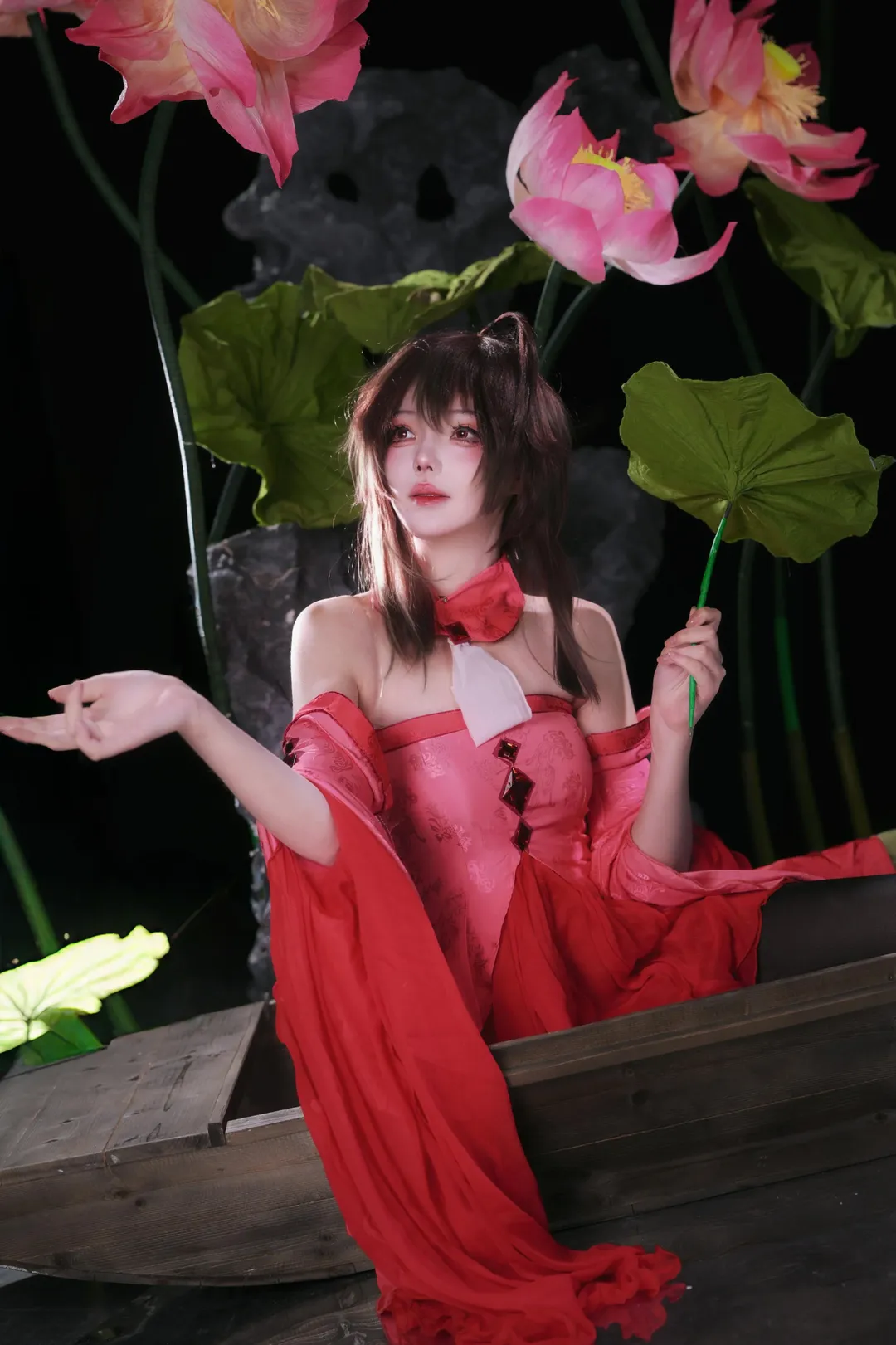 古風コスプレ, 二次元コスプレ, Vsinger, ユエジョン・リンコスプレ, 月下の蓮池 - 3枚目