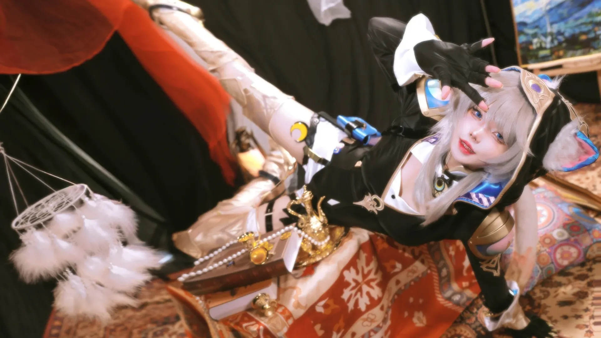 赛飞儿cos, 崩坏星穹铁道, 猫娘cosplay, 二次元角色还原, 怪盗主题摄影 - 第2张
