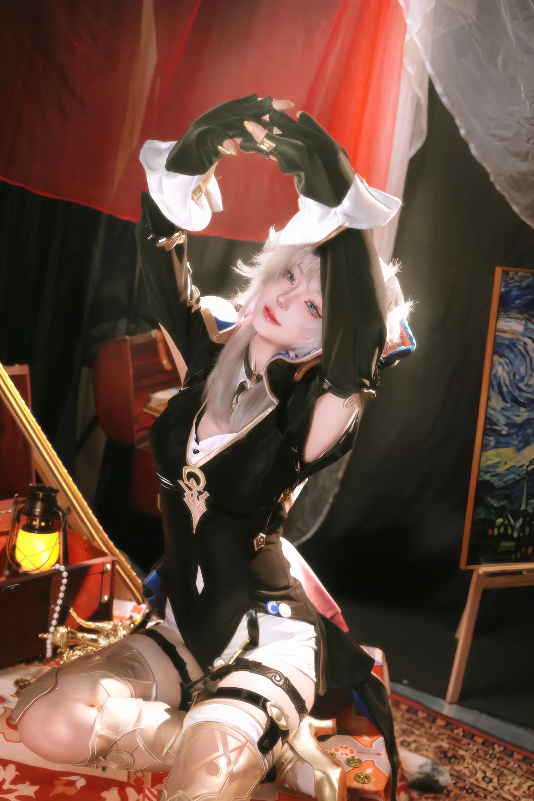 赛飞儿cos, 崩坏星穹铁道, 猫娘cosplay, 二次元角色还原, 怪盗主题摄影 - 第6张