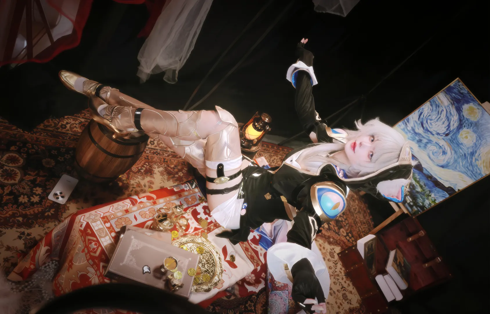 赛飞儿cos, 崩坏星穹铁道, 猫娘cosplay, 二次元角色还原, 怪盗主题摄影 - 第9张