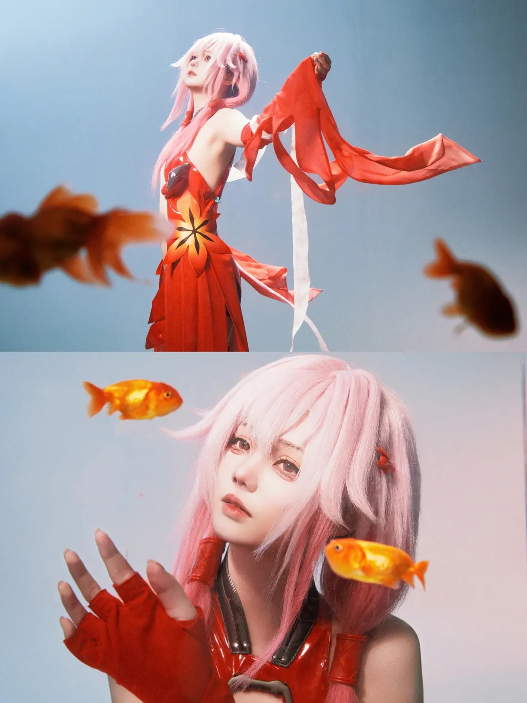 コスプレ撮影, 二次元ファッション, 楪いのり コスプレ, ギルティクラウン, 金魚の衣装 - 1枚目