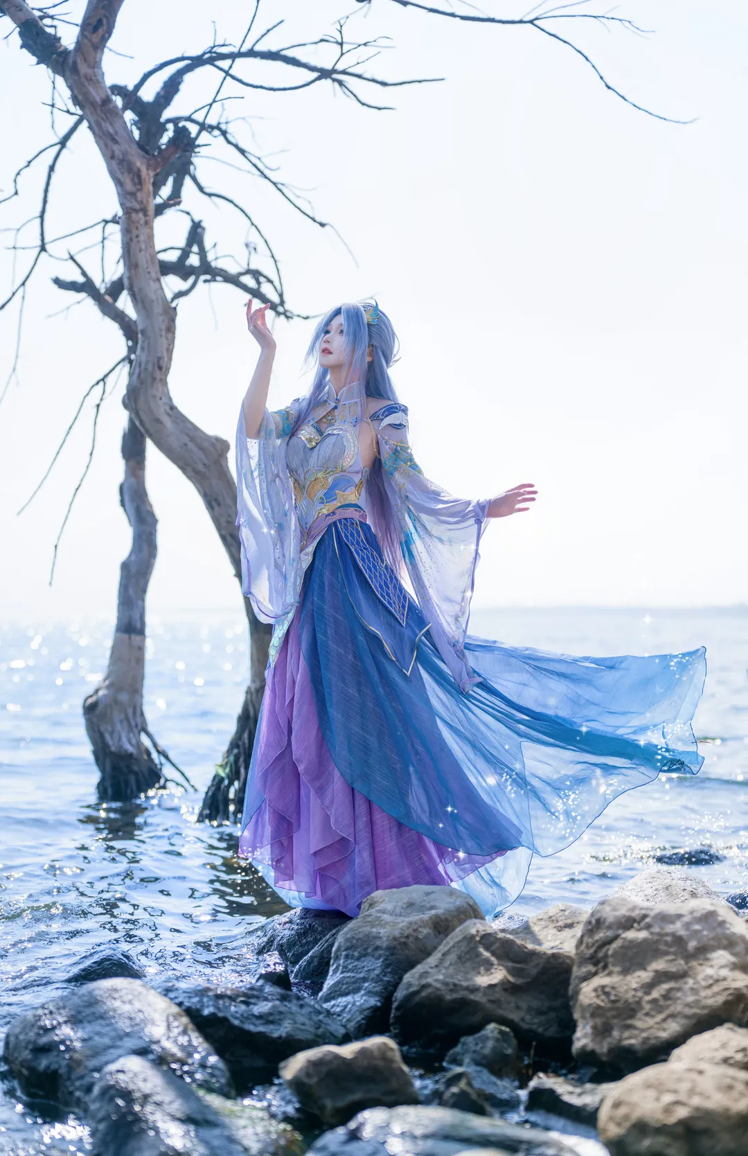 Tang Wutong cosplay, Soul Land II: The Unrivaled Tang Sect, Chinese anime cosplay, Erhai Lake location shoot, Xianxia ancient style cosplay - Image 3