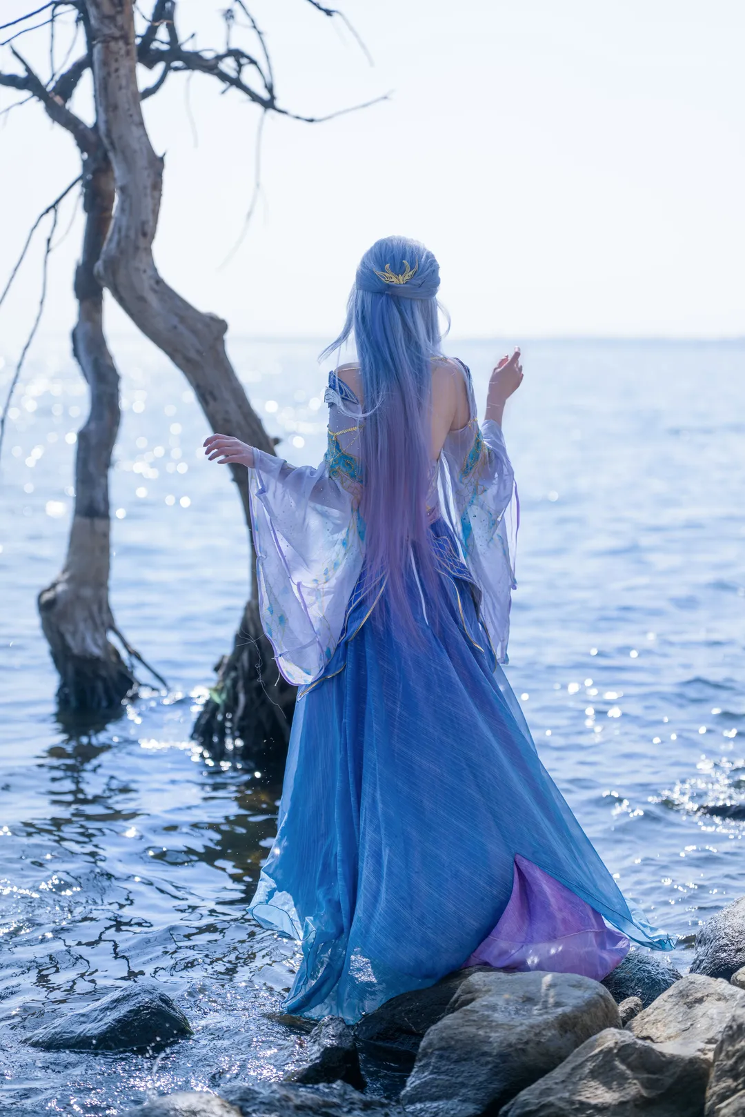 Tang Wutong cosplay, Soul Land II: The Unrivaled Tang Sect, Chinese anime cosplay, Erhai Lake location shoot, Xianxia ancient style cosplay - Image 6