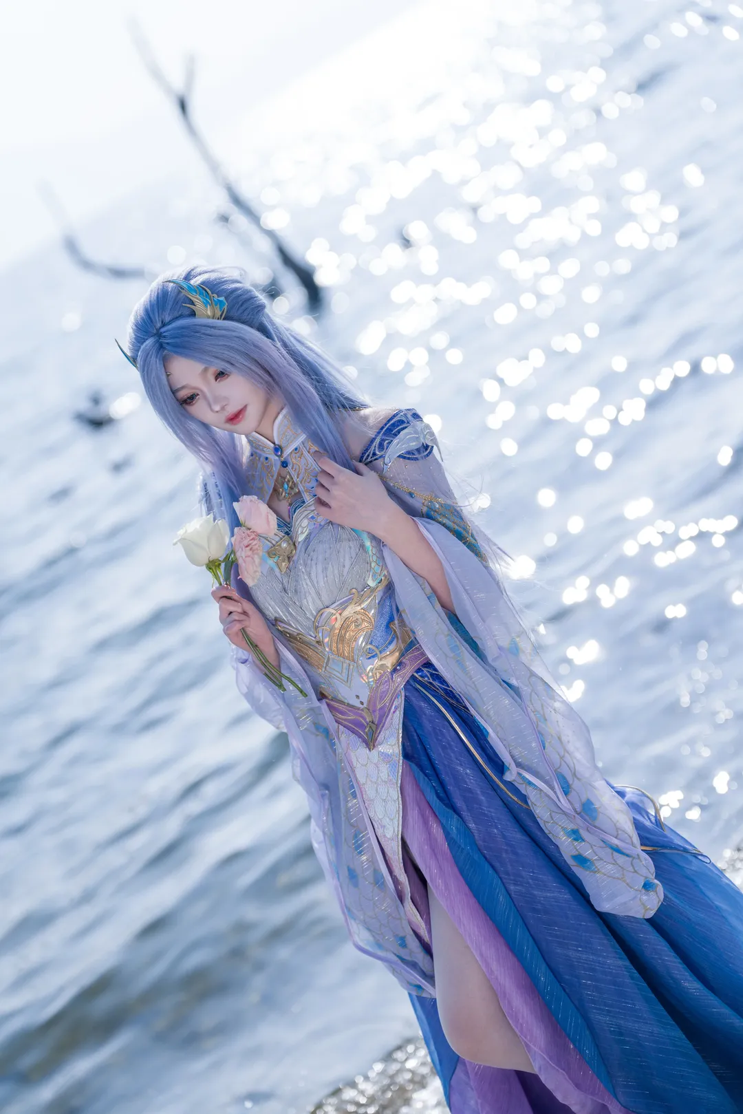 Tang Wutong cosplay, Soul Land II: The Unrivaled Tang Sect, Chinese anime cosplay, Erhai Lake location shoot, Xianxia ancient style cosplay - Image 8