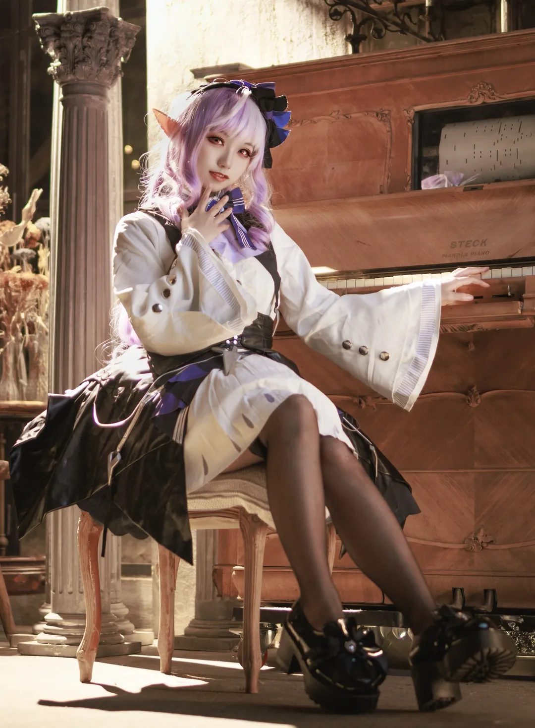Zenless Zone Zero, Vivian cosplay, Elf ears cosplay, Japanese cosplay, Retro scene cosplay