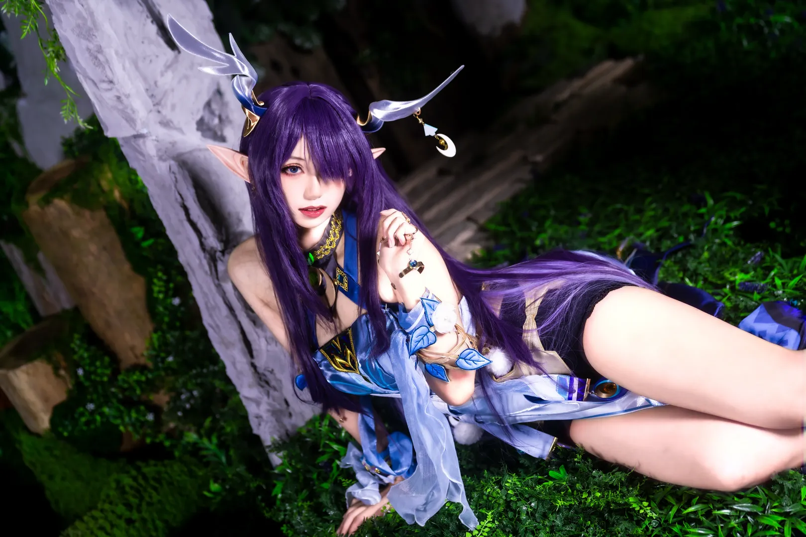 原神, 屋外ポートレート, アニメコスプレ, ラウマコスプレ, 森系スタイル