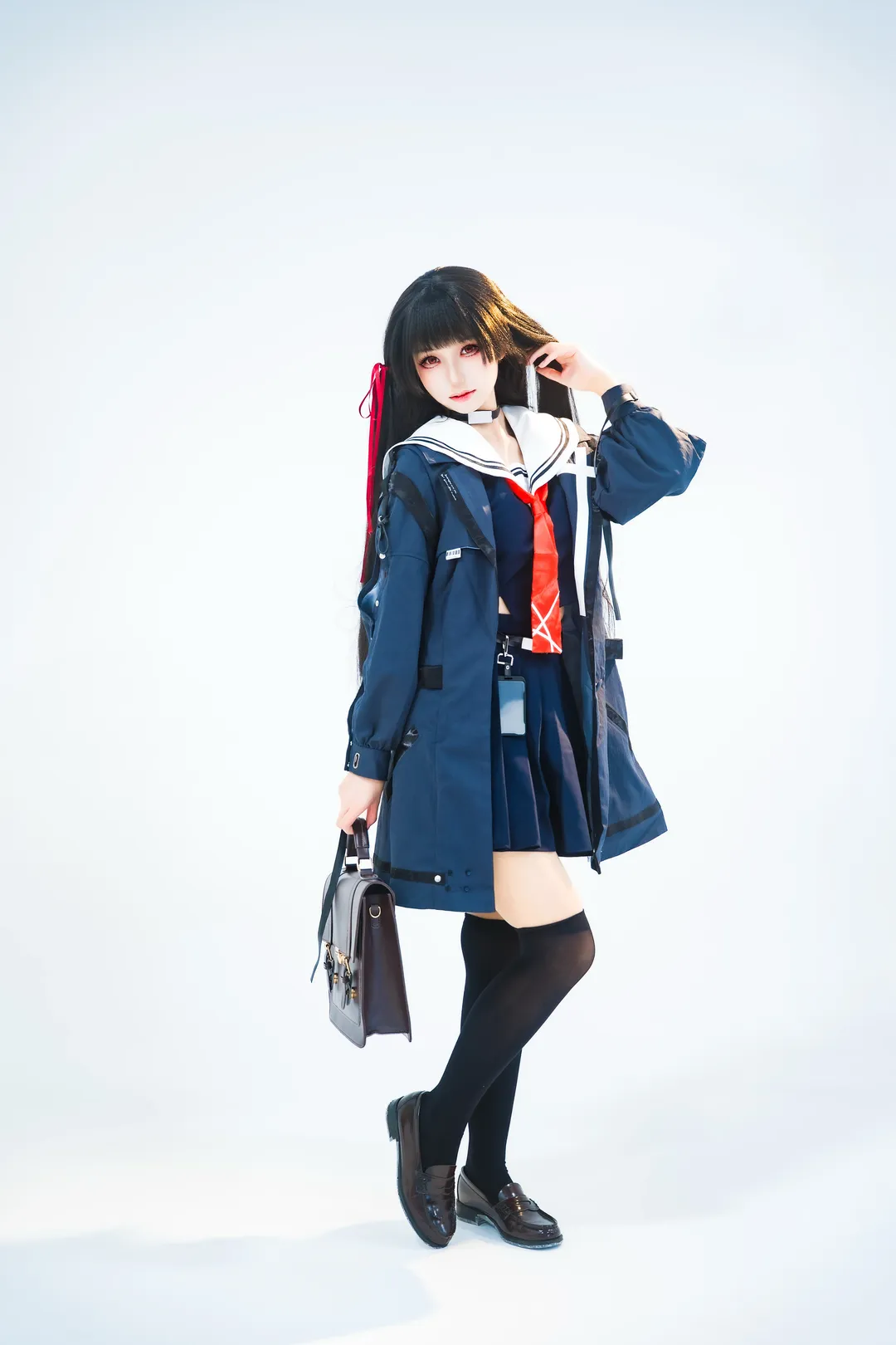 鸣潮, cosplay, 二次元少女, 千咲cos, 白棚摄影 - 第11张