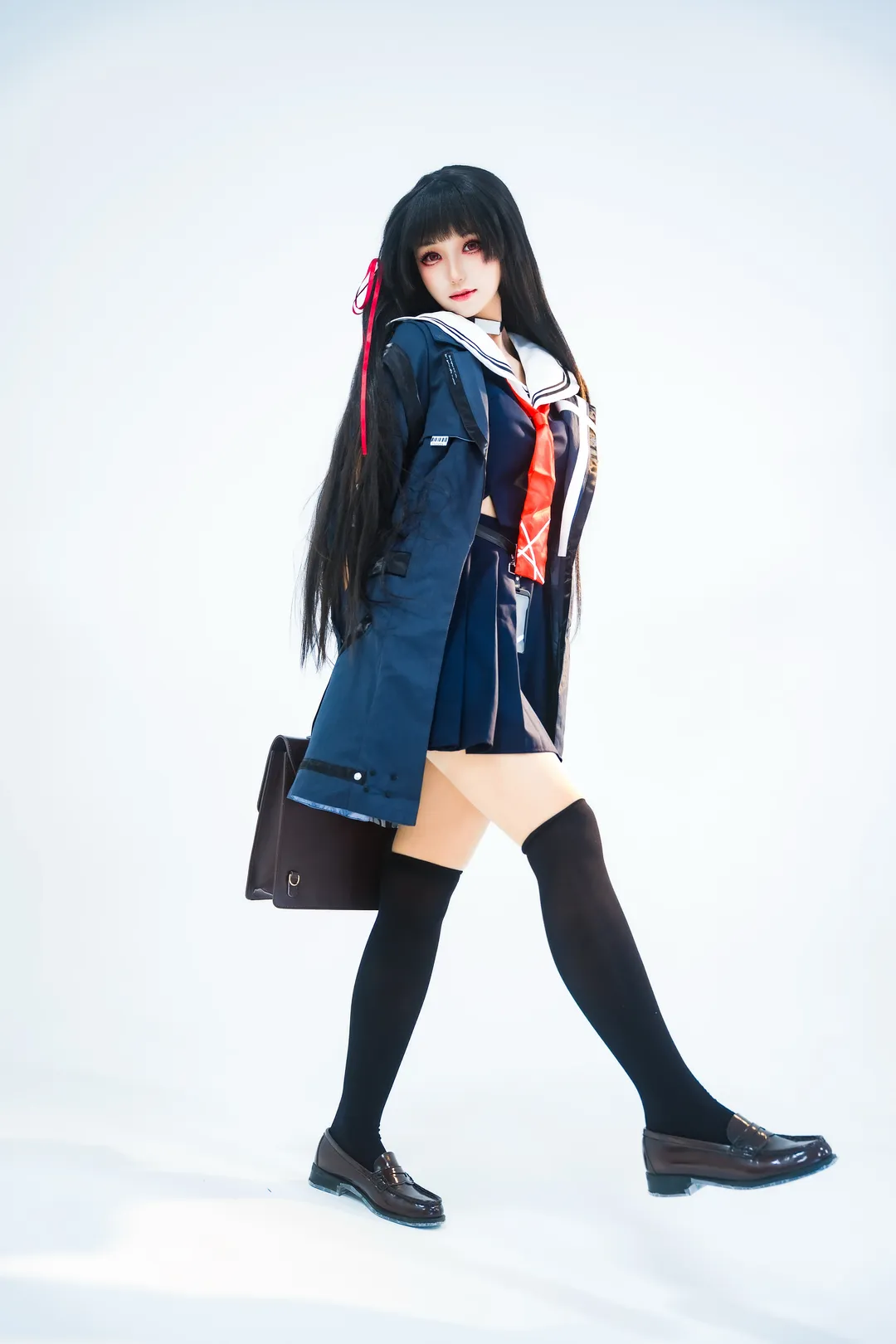 鸣潮, cosplay, 二次元少女, 千咲cos, 白棚摄影 - 第12张
