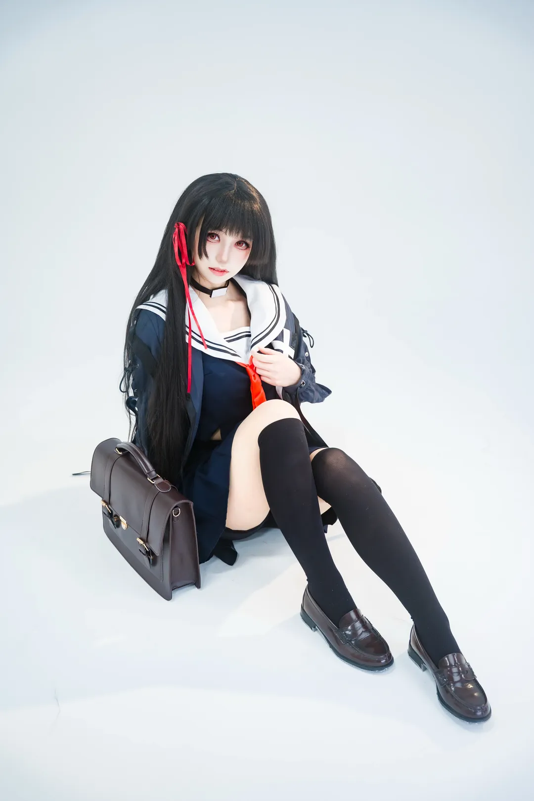 鸣潮, cosplay, 二次元少女, 千咲cos, 白棚摄影 - 第13张