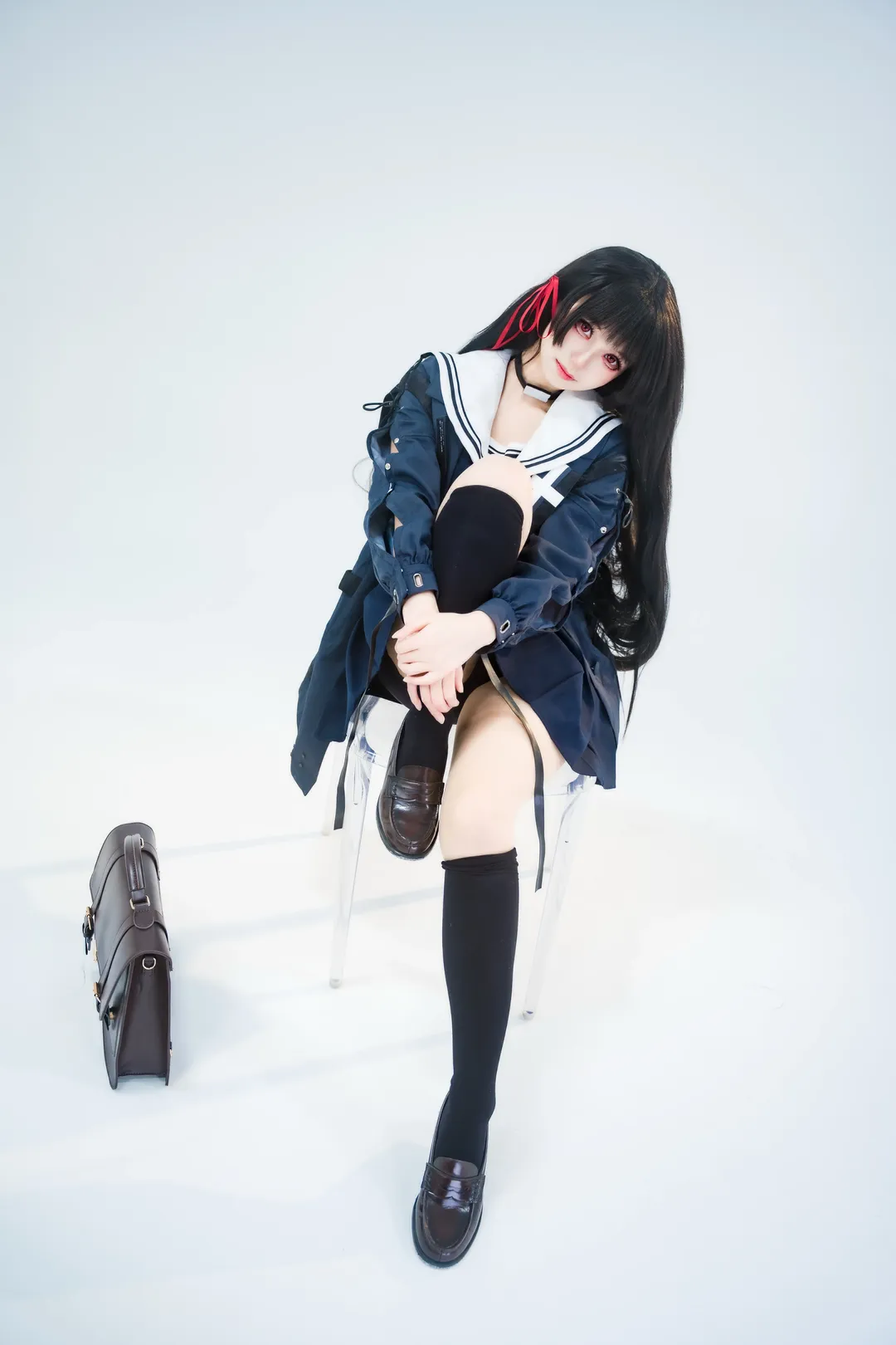 鸣潮, cosplay, 二次元少女, 千咲cos, 白棚摄影 - 第7张