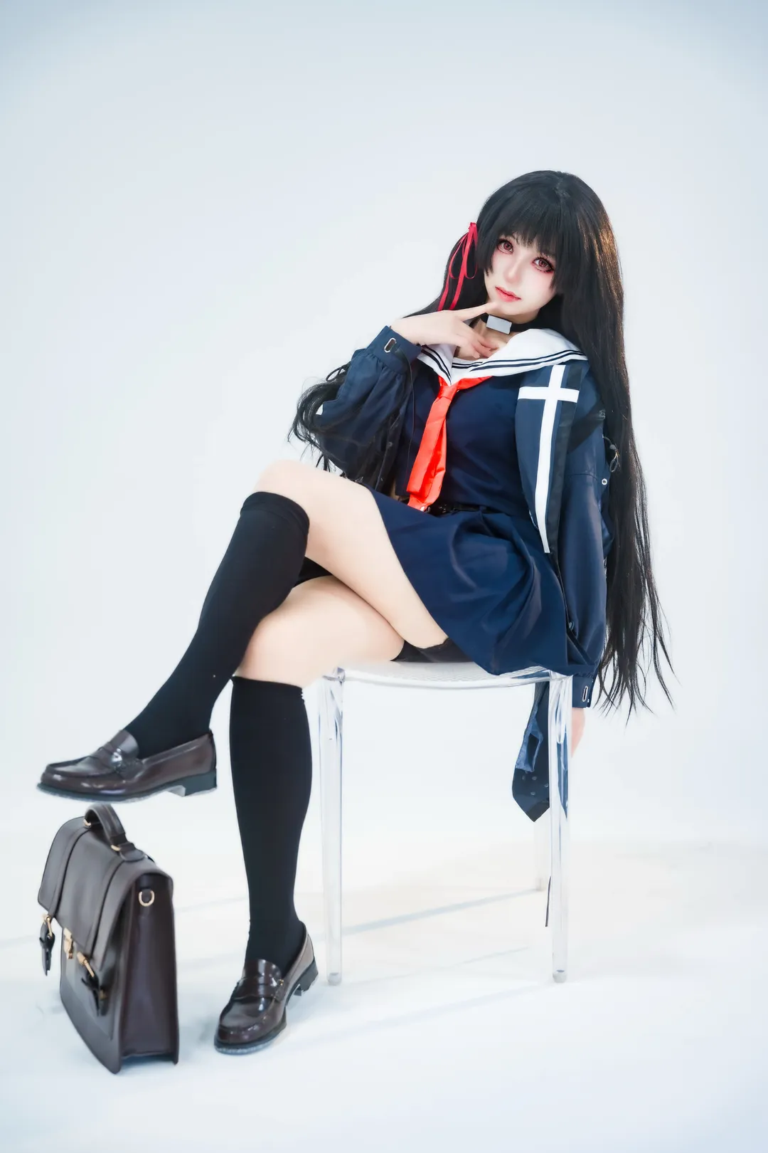 鸣潮, cosplay, 二次元少女, 千咲cos, 白棚摄影 - 第8张