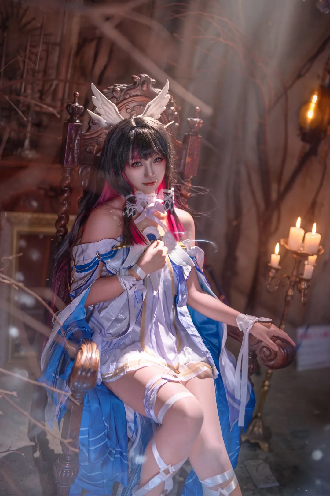 原神, 哥倫比婭cos, cosplay攝影, 夢幻人像, 復古光影