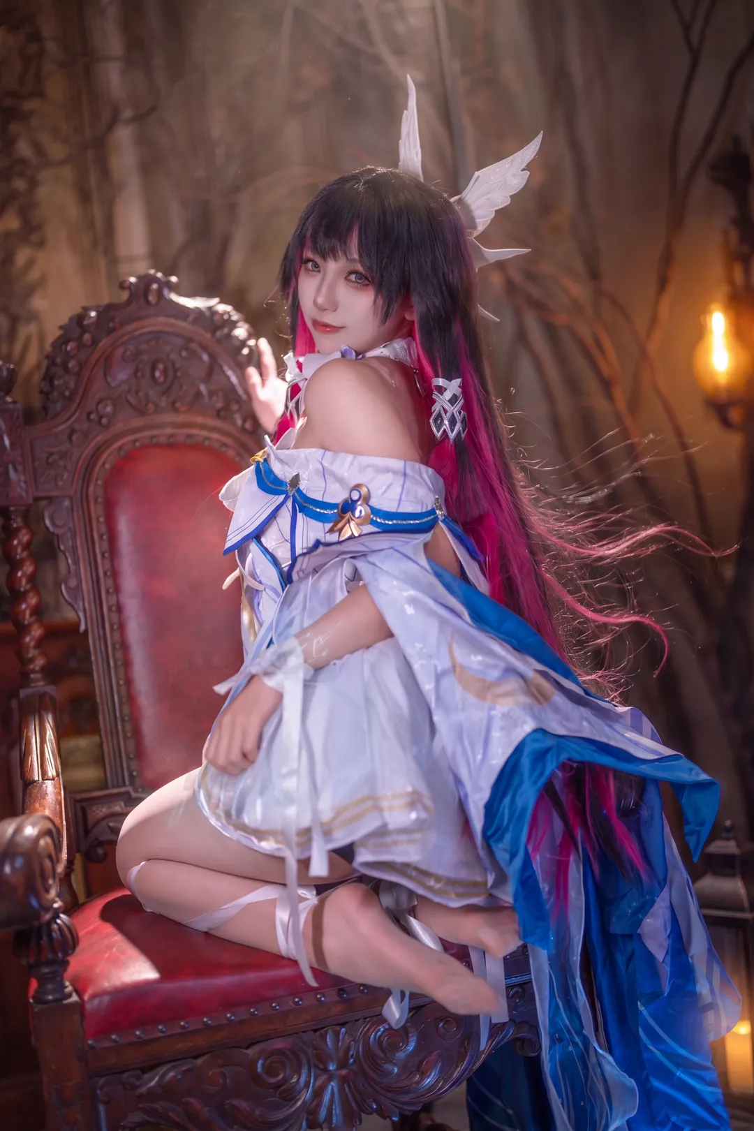 原神, 哥伦比娅cos, cosplay摄影, 梦幻人像, 复古光影 - 第2张