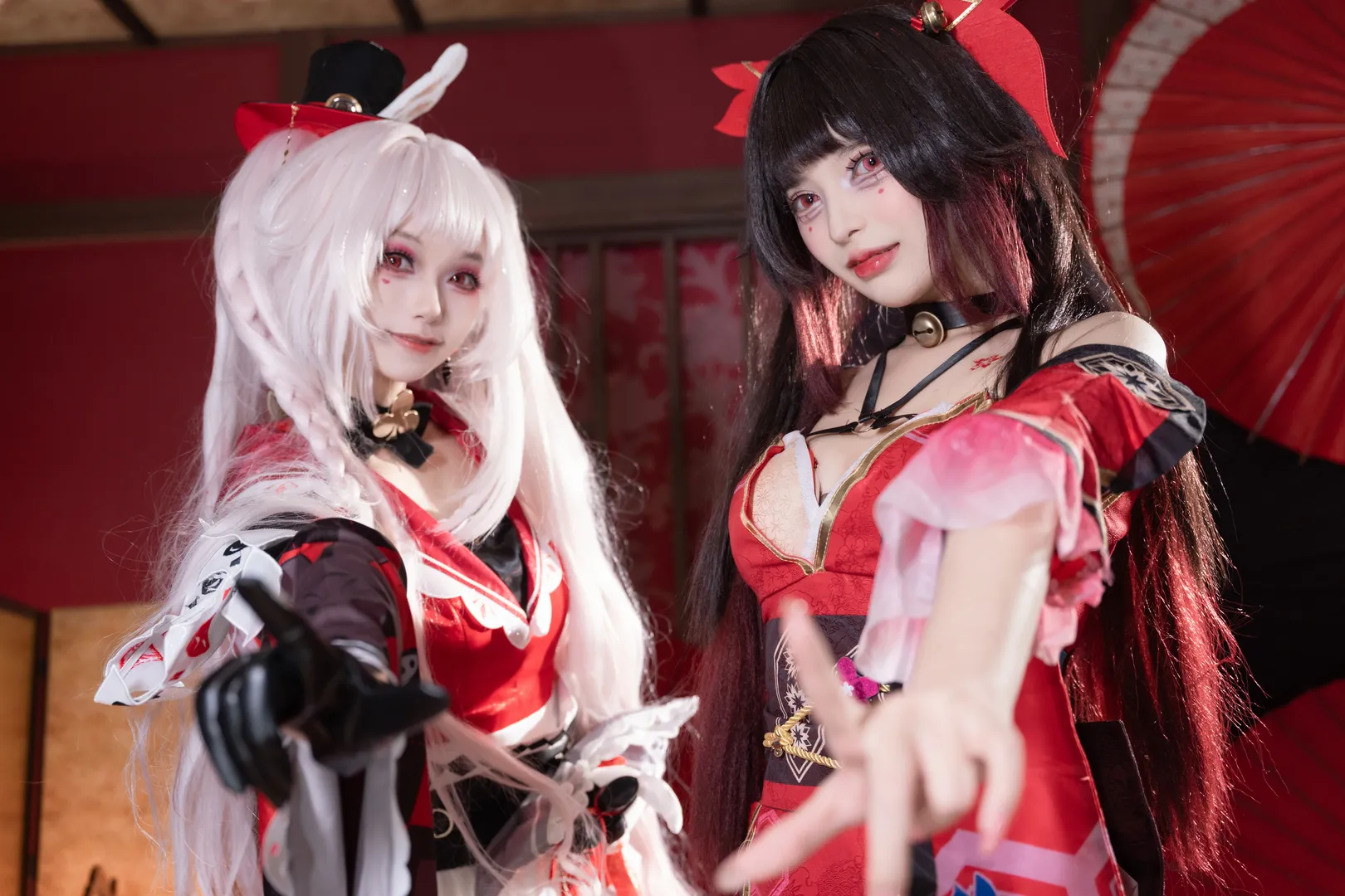 Honkai: Star Rail, Sparkle cosplay, Cosplay sharing, Duo Cosplay, Japanese-style studio photography - Image 3