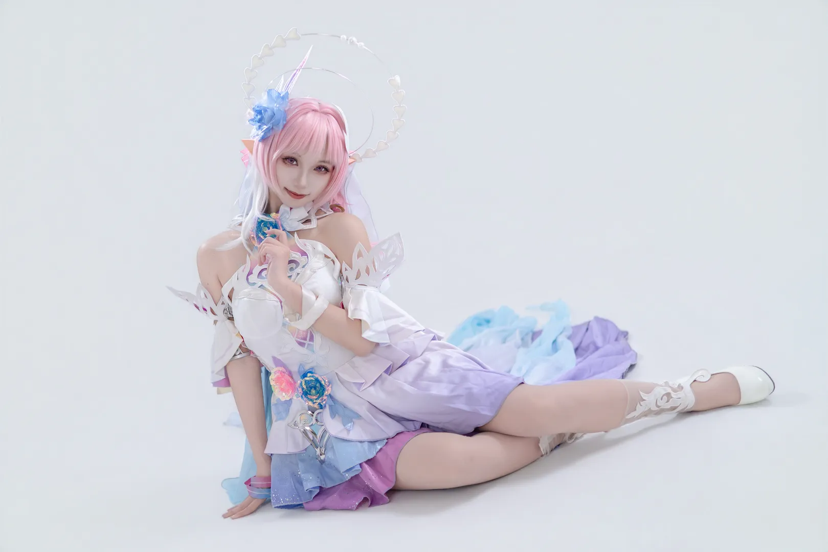 キュレネ コスプレ, 崩壊：スターレイル, スタジオ撮影, エルフ耳メイクとスタイリング, 夢幻少女風コーデ