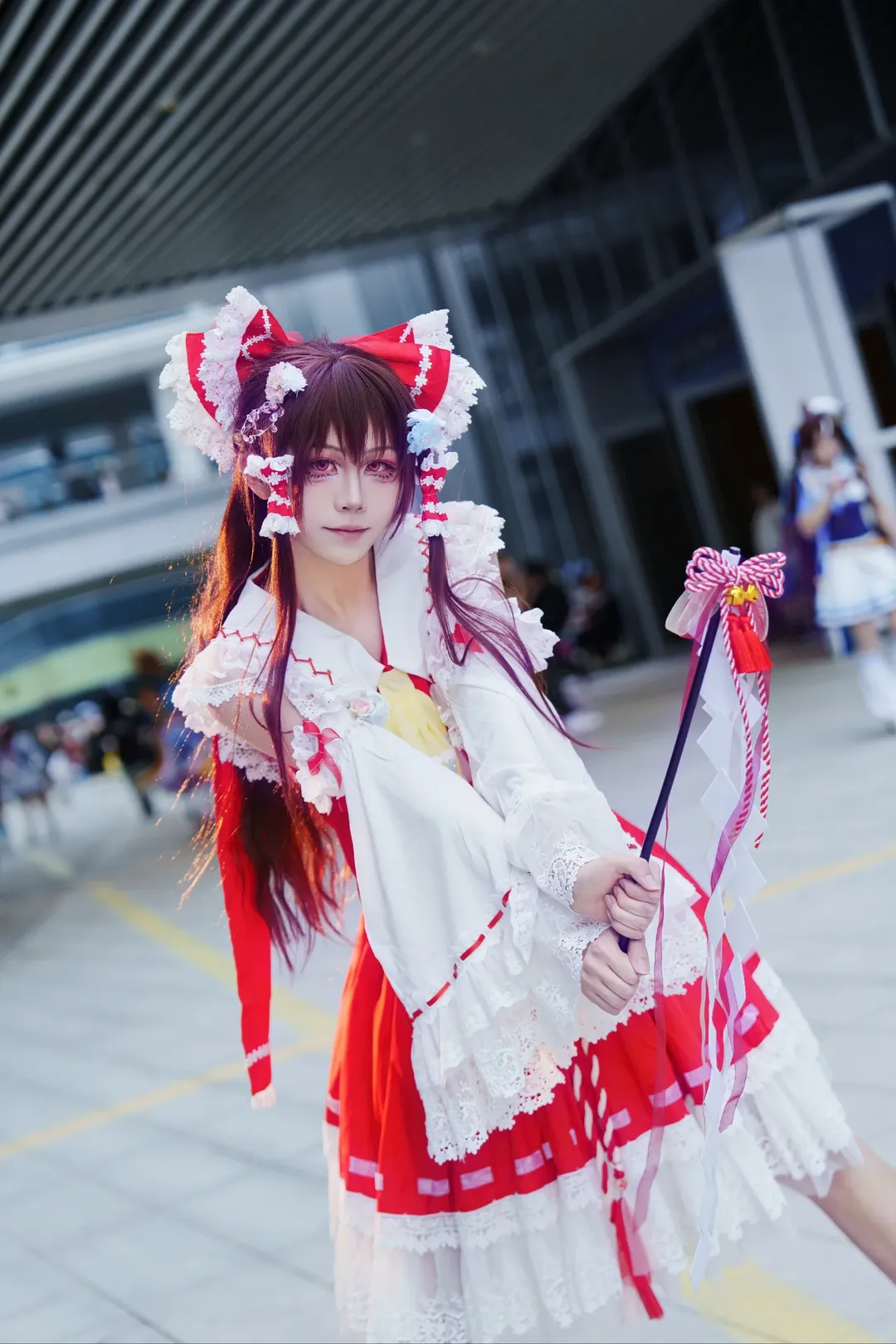 博丽灵梦cos, 东方project, cp31漫展, 反串cosplay, 红白巫女装