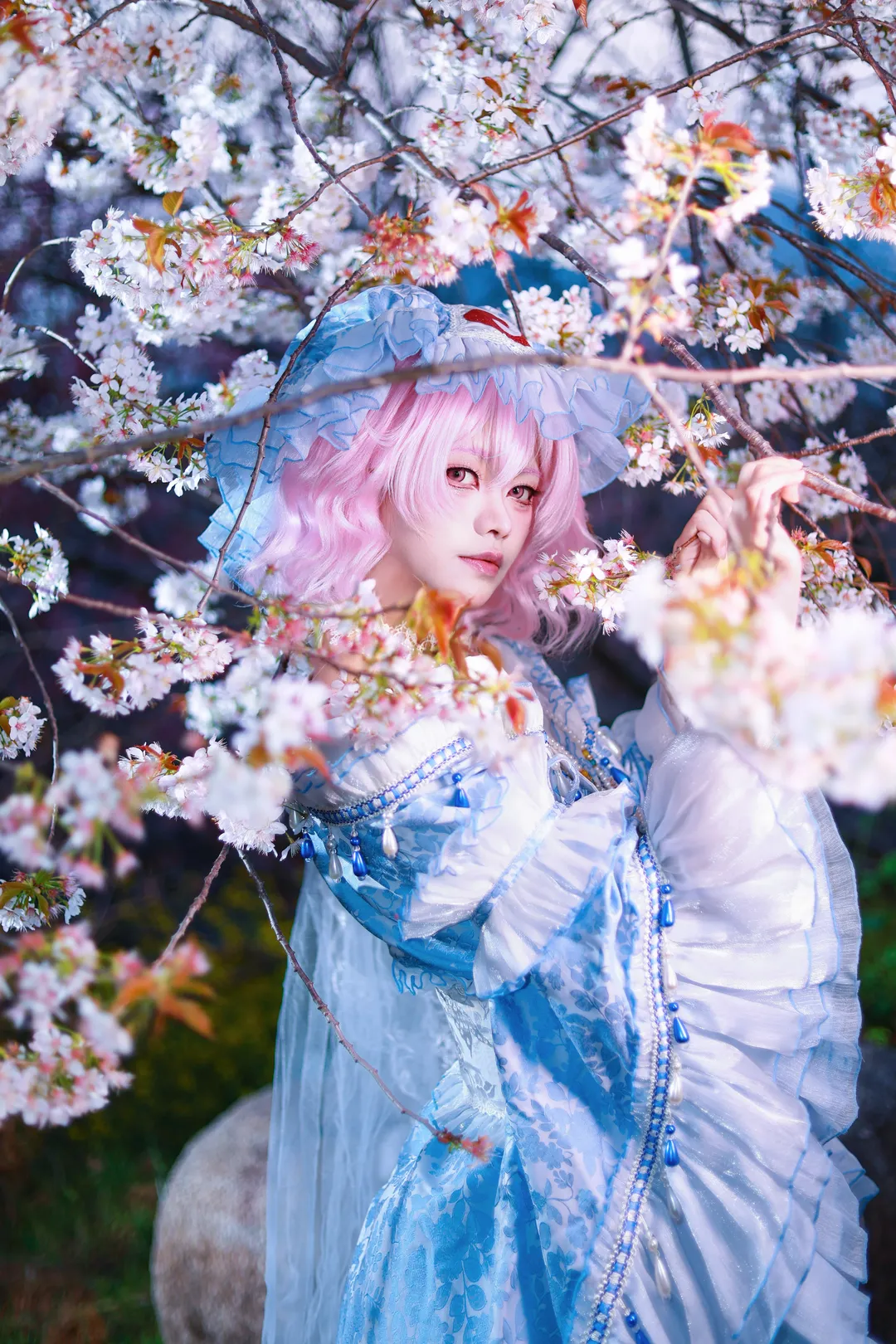 東方Project, 西行寺幽々子コスプレ, ポートレート, 夢幻的な雰囲気, 杭州桜園 - 1枚目