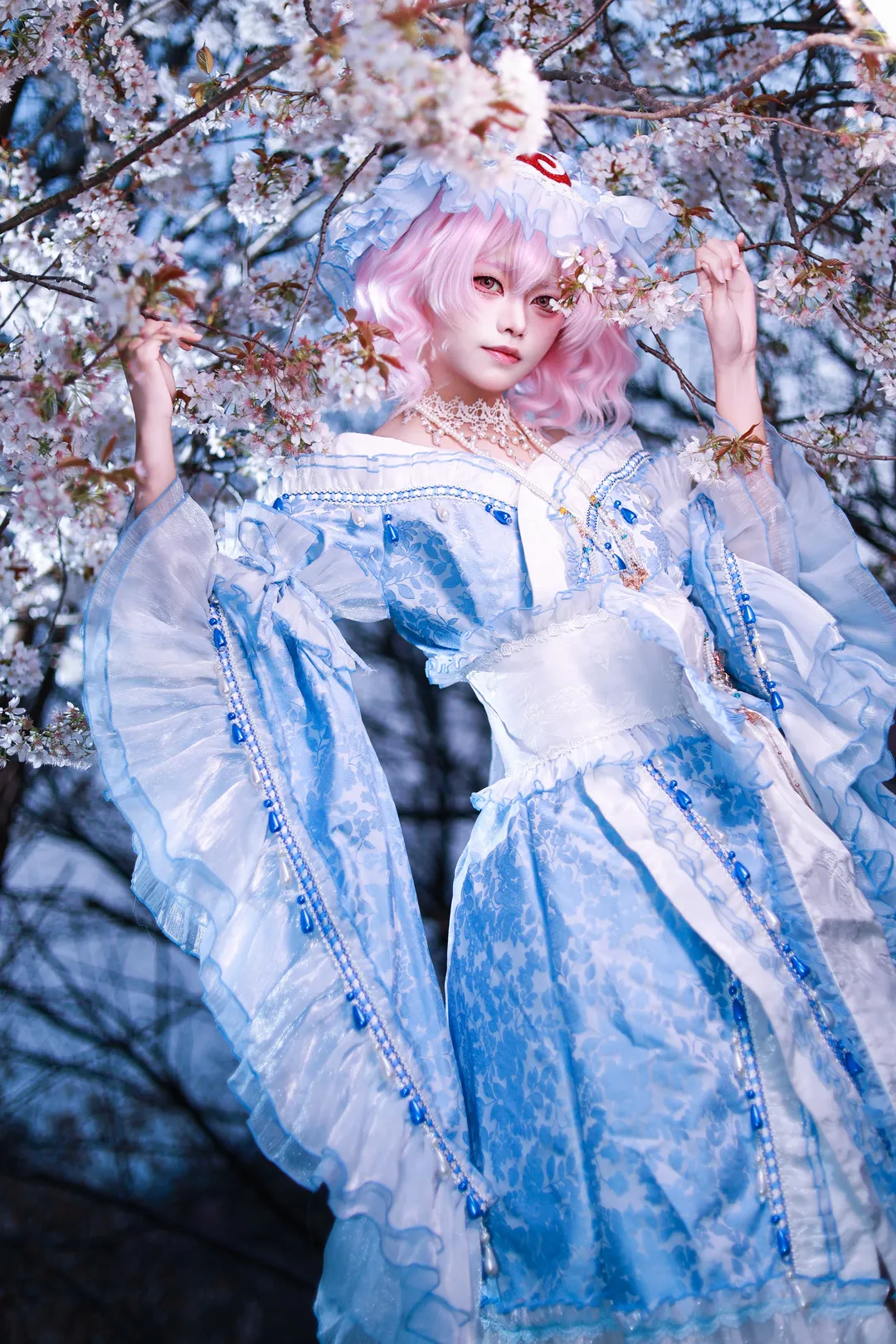 東方Project, 西行寺幽々子コスプレ, ポートレート, 夢幻的な雰囲気, 杭州桜園 - 3枚目