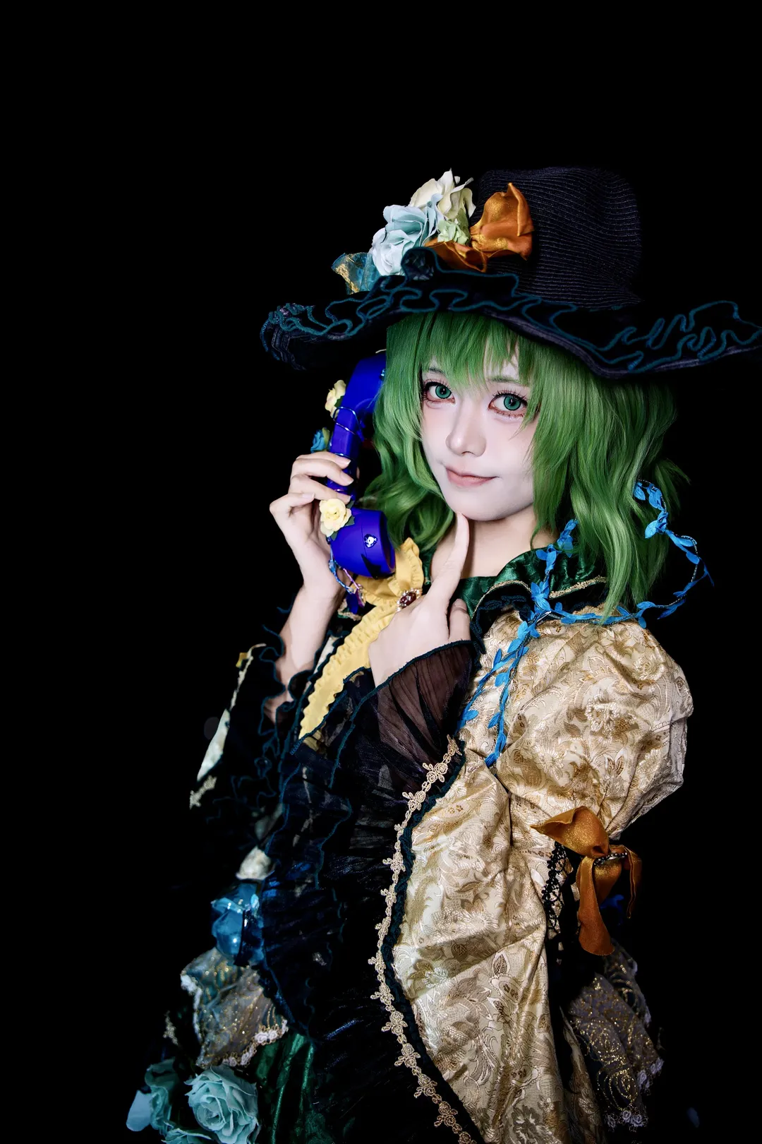 Touhou Project, Komeiji Koishi cosplay, Anime-style photography, Gothic style outfit, Studio photoshoot share - Image 2