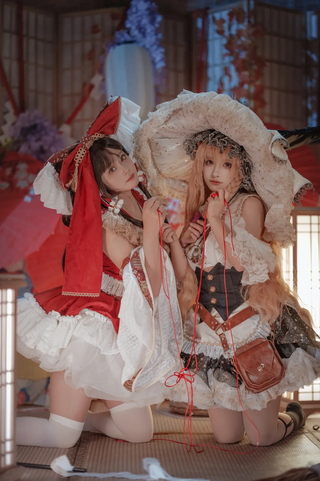 博丽灵梦cos, 东方project, 魔理沙cos, 主角组, 幻想乡cosplay