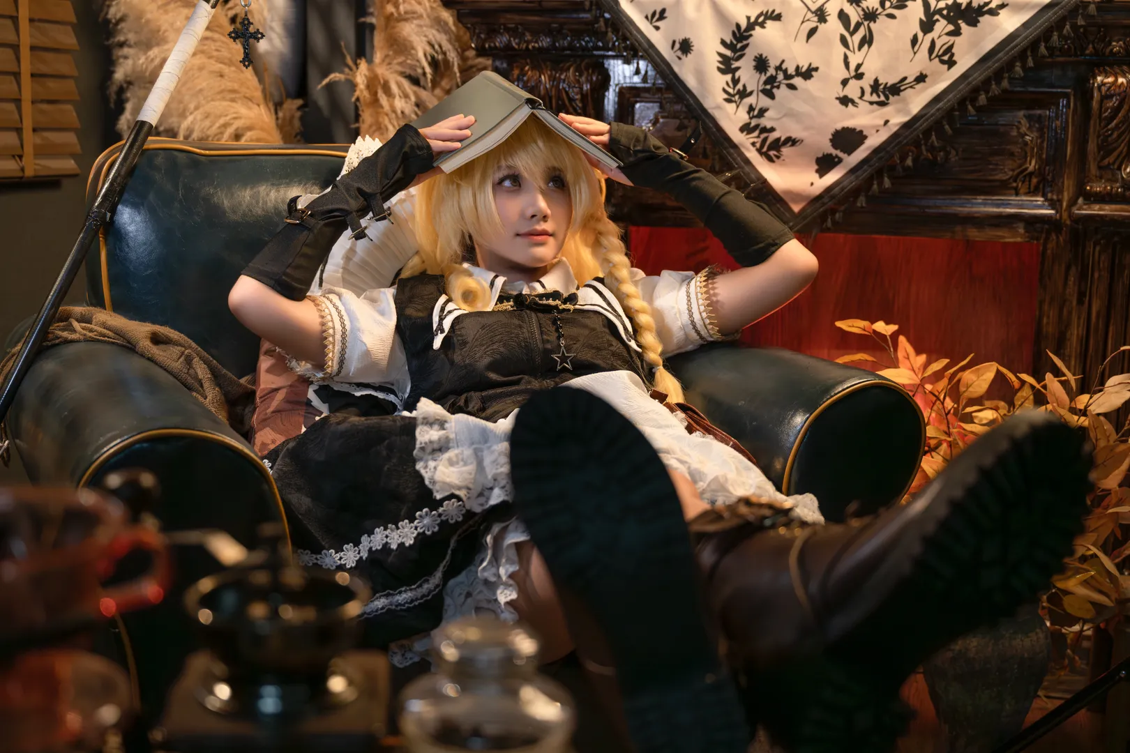 二次元, 東方Project, 霧雨魔理沙 コスプレ, コスプレ日常, レトロ撮影 - 2枚目