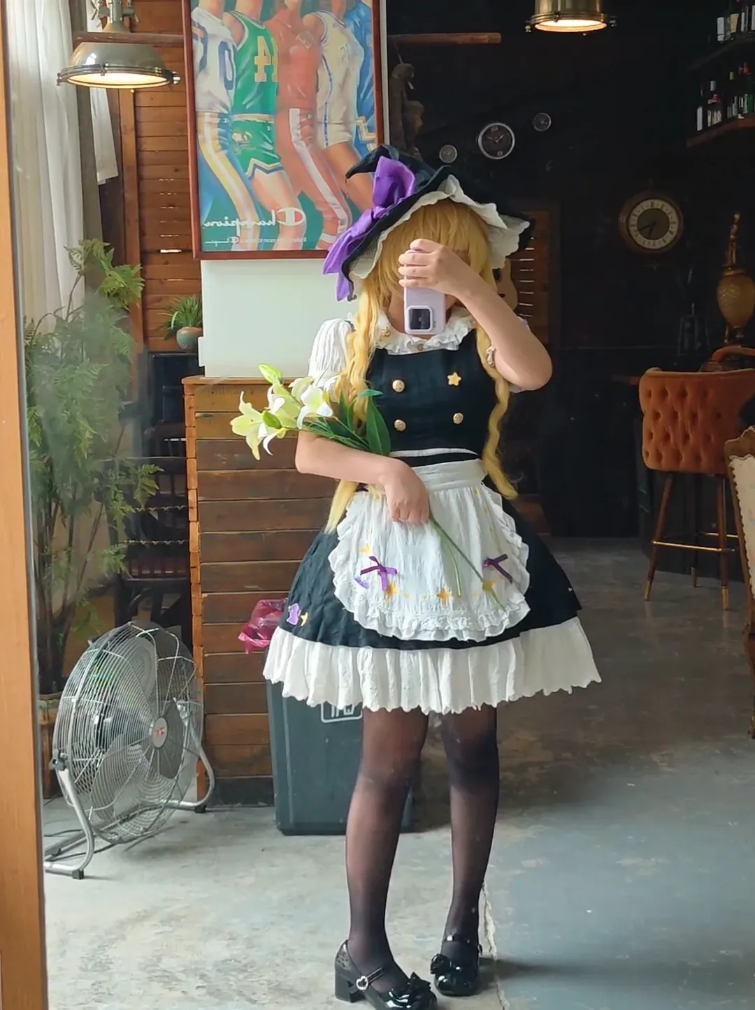 魔理沙cos, 东方Project, 洛丽塔, 双人cos, 百合花