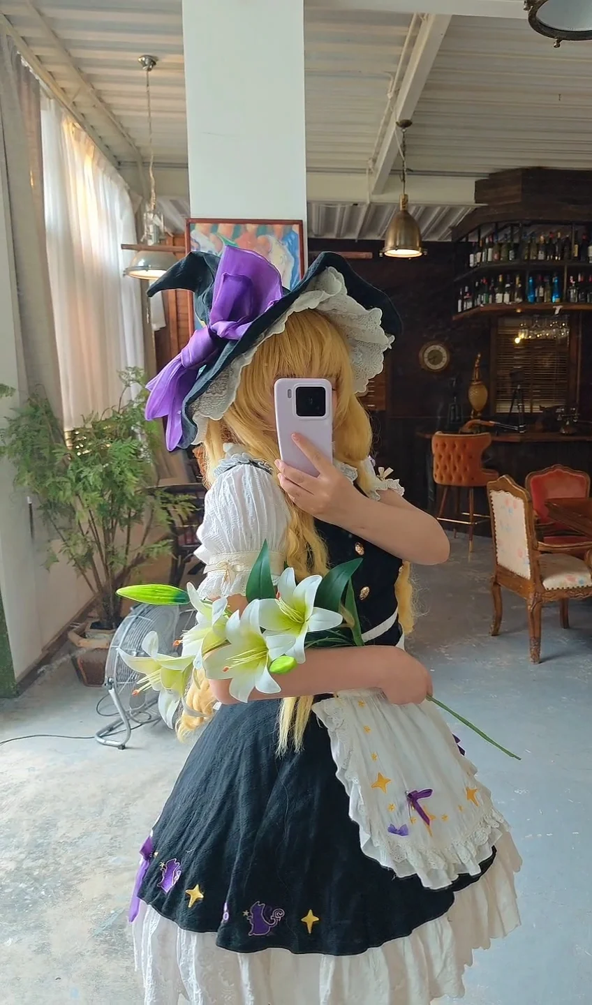 魔理沙cos, 东方Project, 洛丽塔, 双人cos, 百合花 - 第3张
