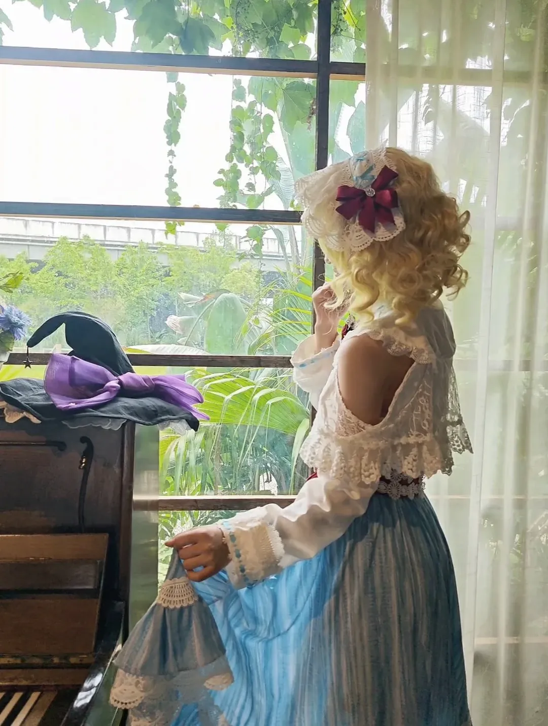 魔理沙cos, 东方Project, 洛丽塔, 双人cos, 百合花 - 第6张