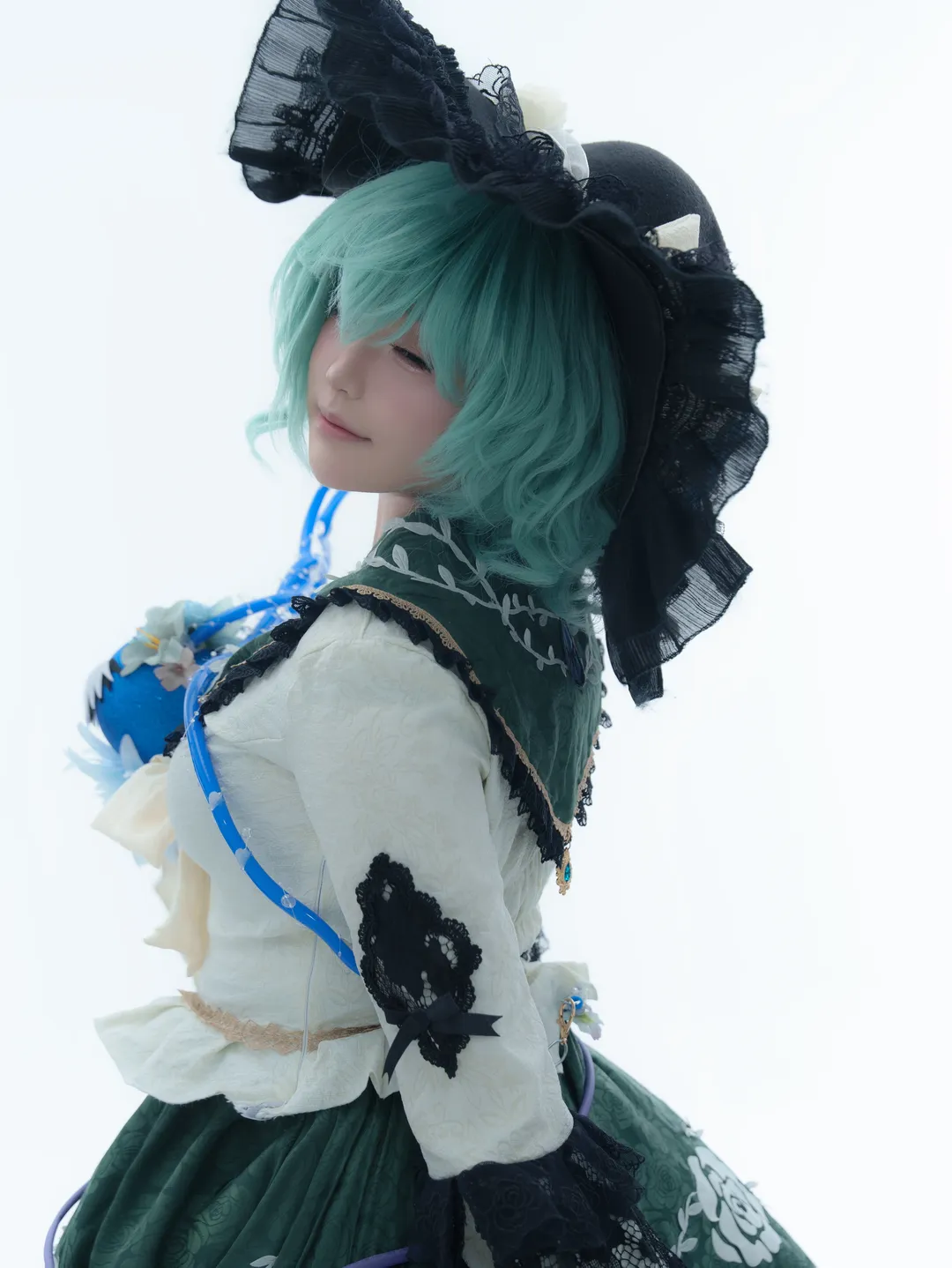 2次元少女, 東方Project, 古明地こいし コスプレ, コスプレ日常, 白ホリ撮影 - 1枚目