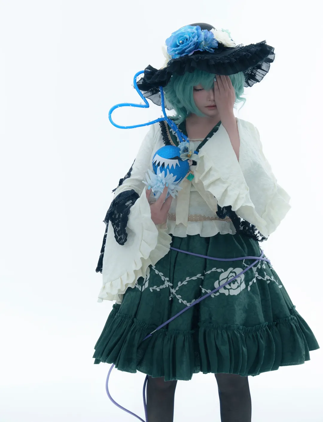 2次元少女, 東方Project, 古明地こいし コスプレ, コスプレ日常, 白ホリ撮影 - 6枚目