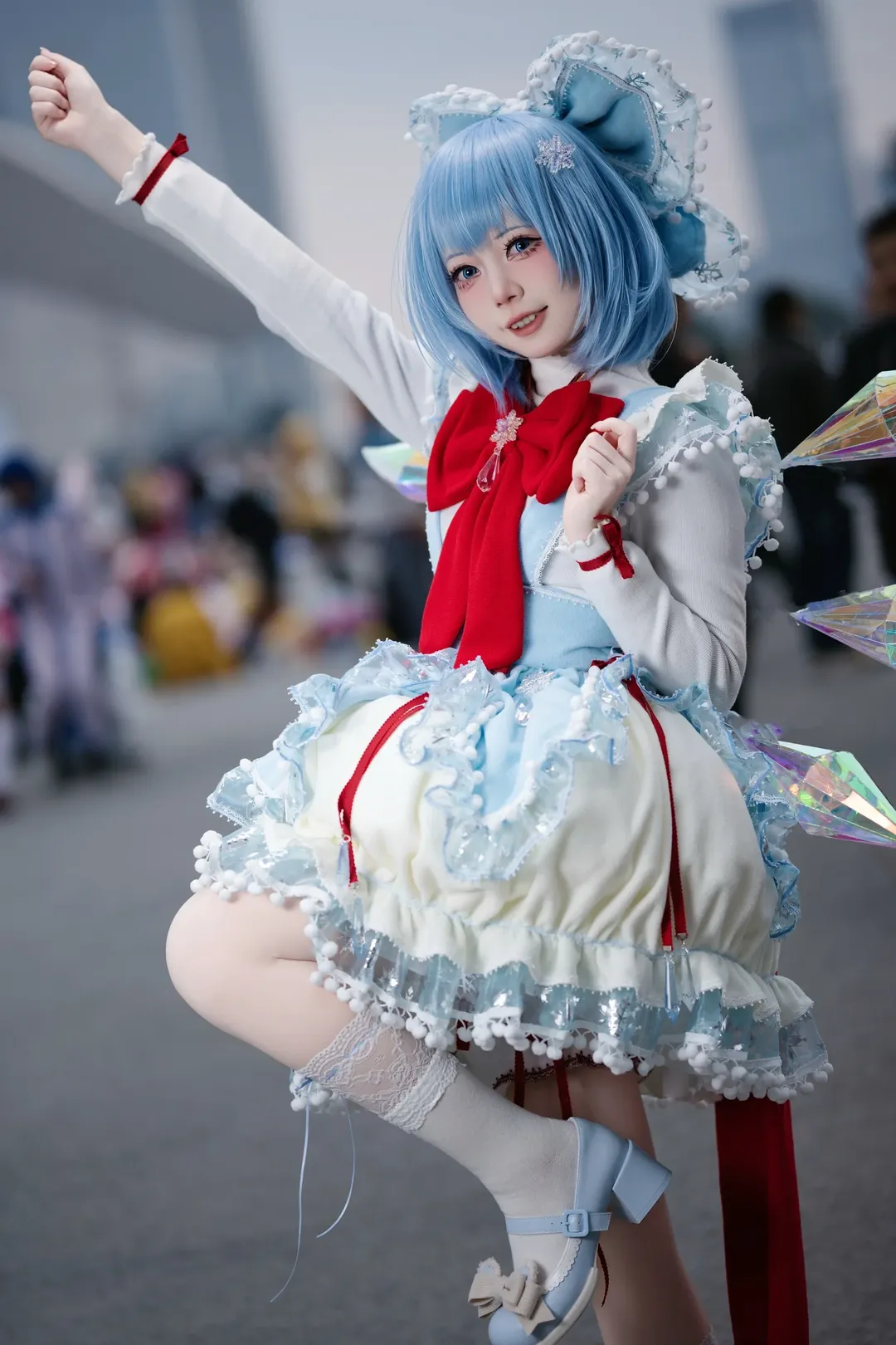 Touhou Project, Convention photos, Cirno cosplay, Anime-style fashion, Ice crystal style - Image 2