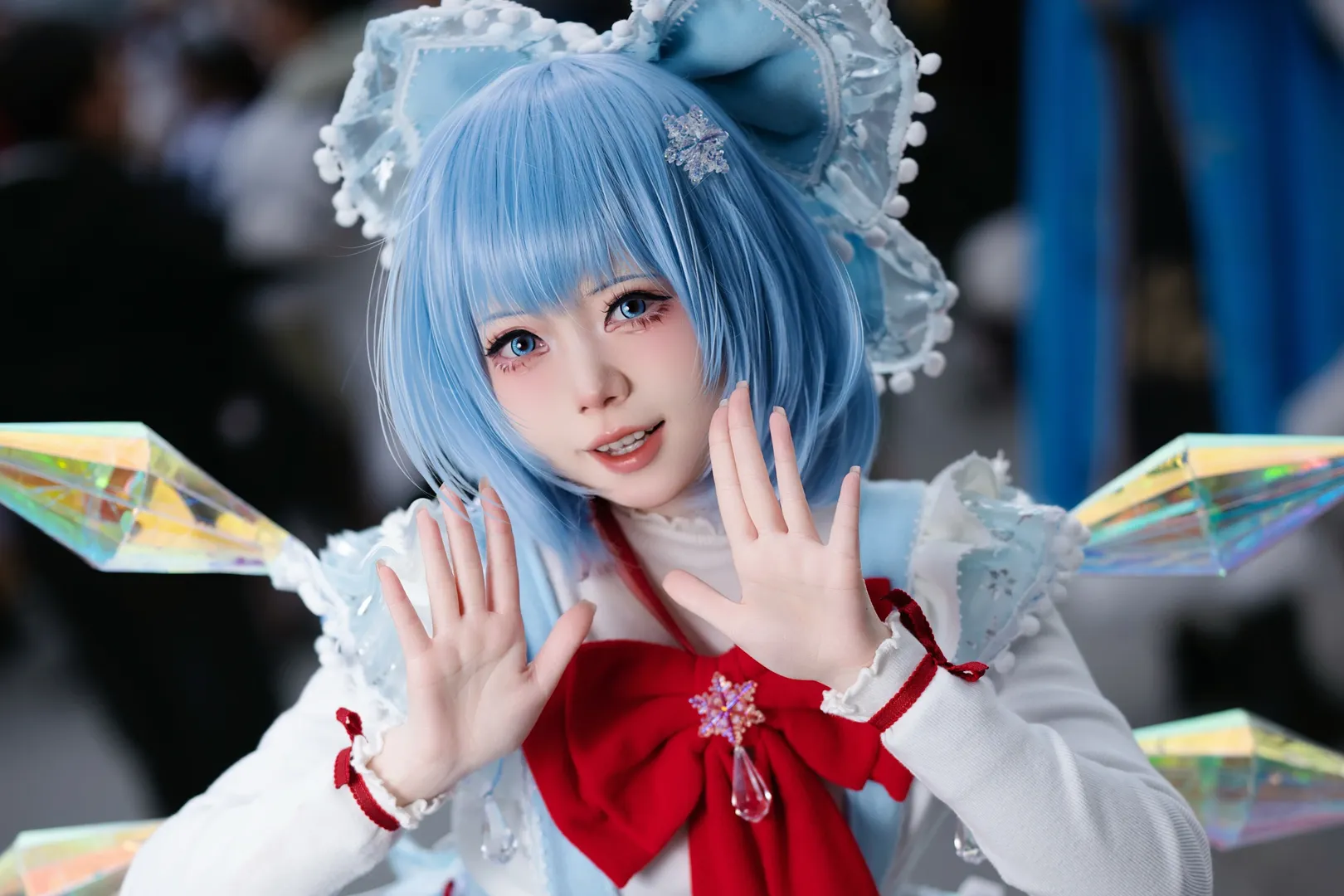Touhou Project, Convention photos, Cirno cosplay, Anime-style fashion, Ice crystal style - Image 4