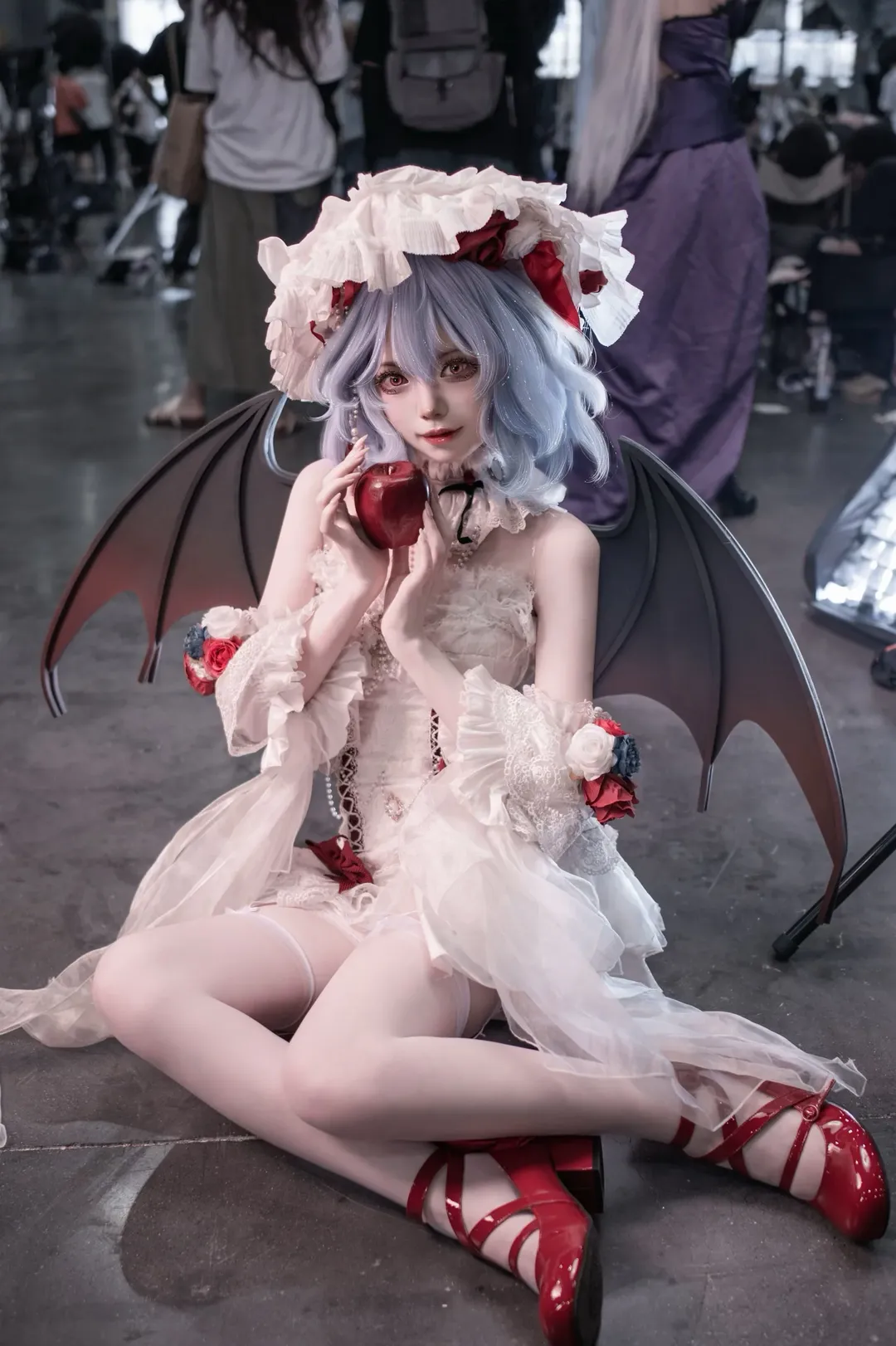 东方Project, 蕾米莉亚cos, 二次元cosplay, 漫展摄影, 暗黑哥特风