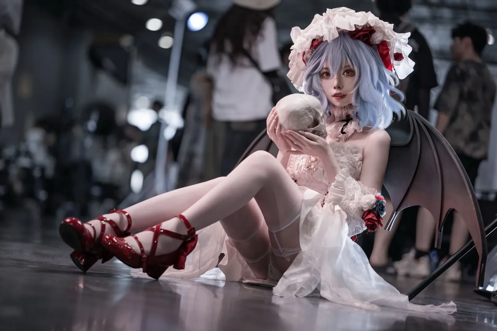 东方Project, 蕾米莉亚cos, 二次元cosplay, 漫展摄影, 暗黑哥特风 - 第6张