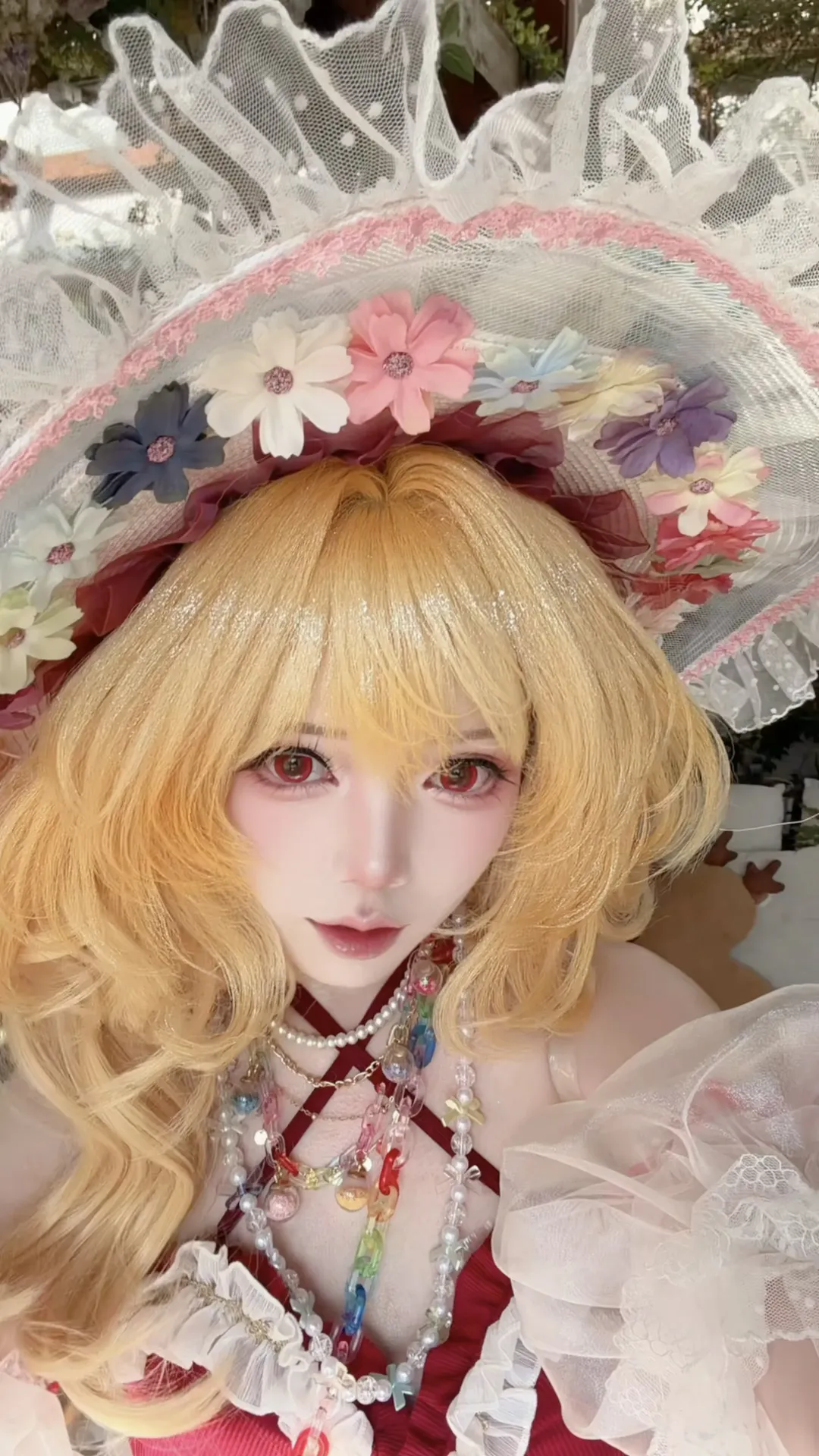 东方project, 二次元cosplay, 芙兰朵露cos, 洛丽塔洋装, 夏季外景 - 第4张