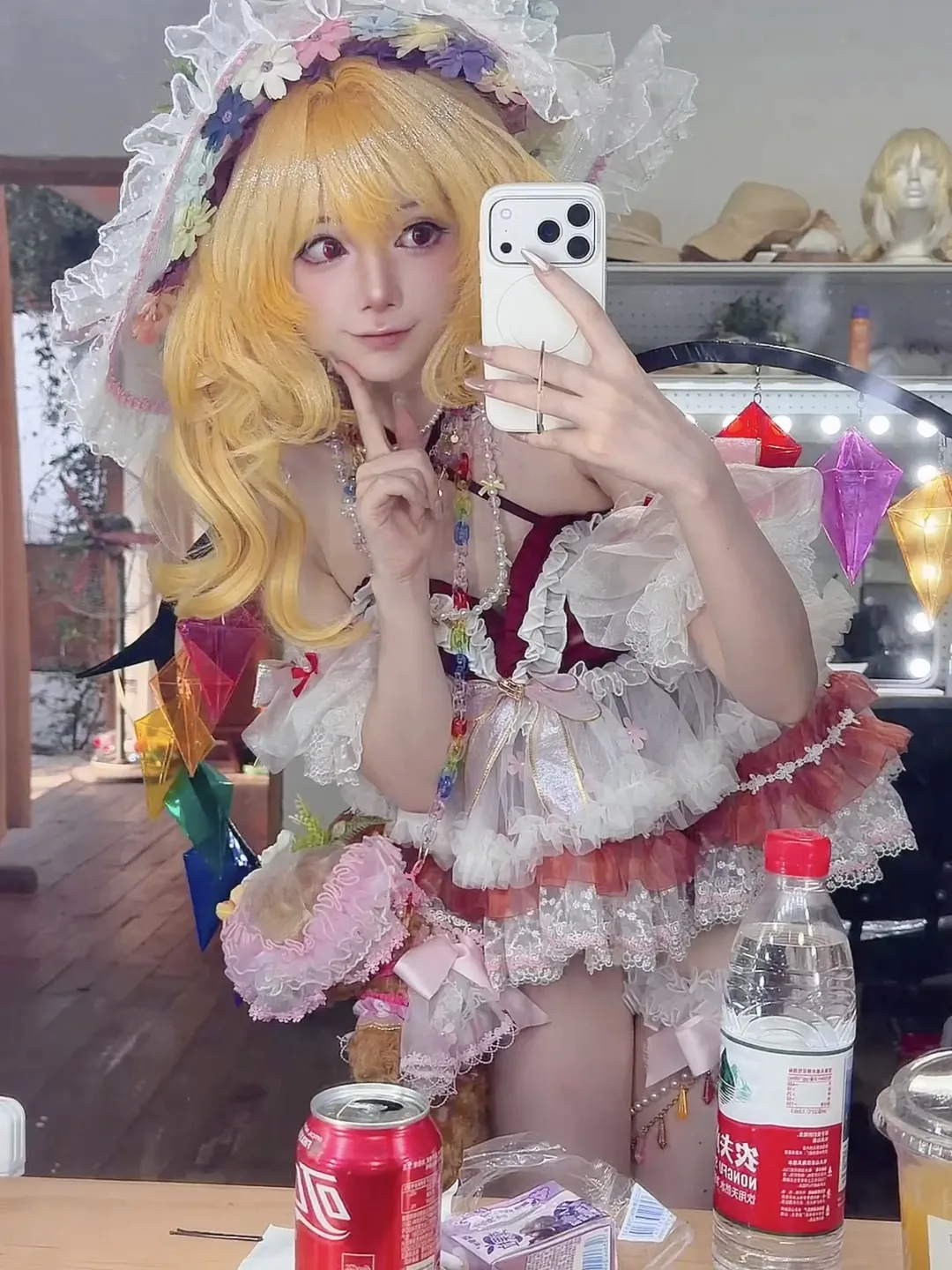 东方project, 二次元cosplay, 芙兰朵露cos, 洛丽塔洋装, 夏季外景 - 第6张
