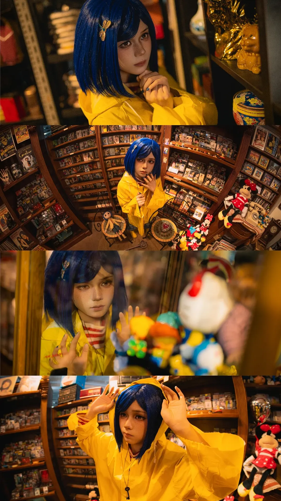 cosplay正片, 鱼眼镜头摄影, 卡洛琳cos, 鬼妈妈, 董家溪跳蚤市场 - 第1张