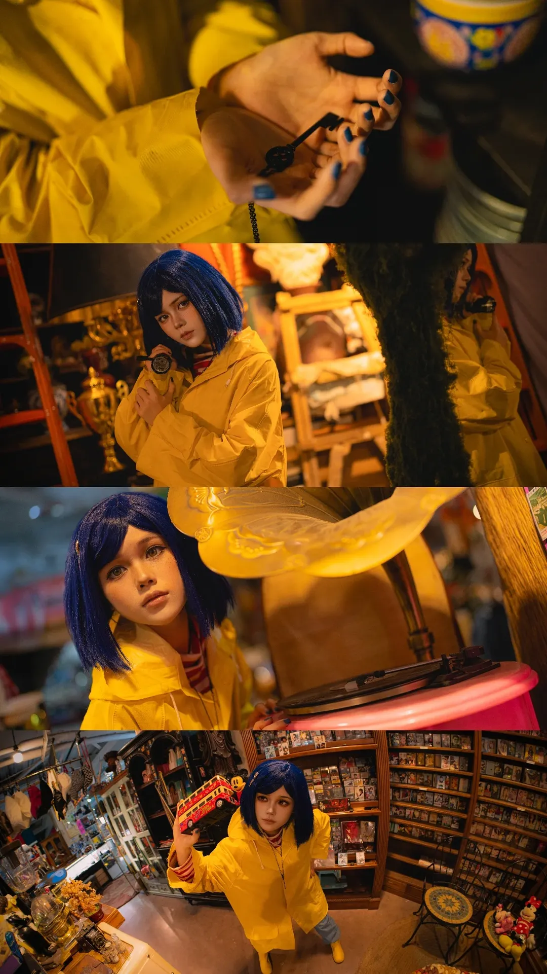 cosplay正片, 鱼眼镜头摄影, 卡洛琳cos, 鬼妈妈, 董家溪跳蚤市场 - 第2张