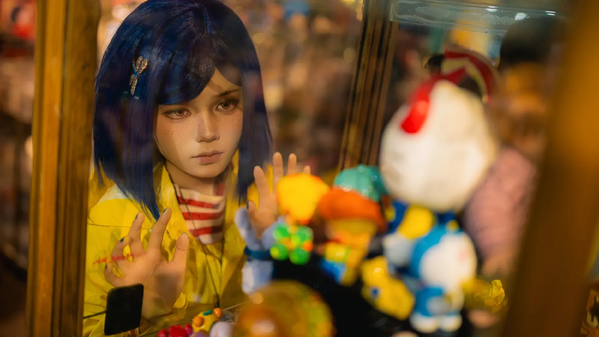cosplay正片, 鱼眼镜头摄影, 卡洛琳cos, 鬼妈妈, 董家溪跳蚤市场 - 第6张