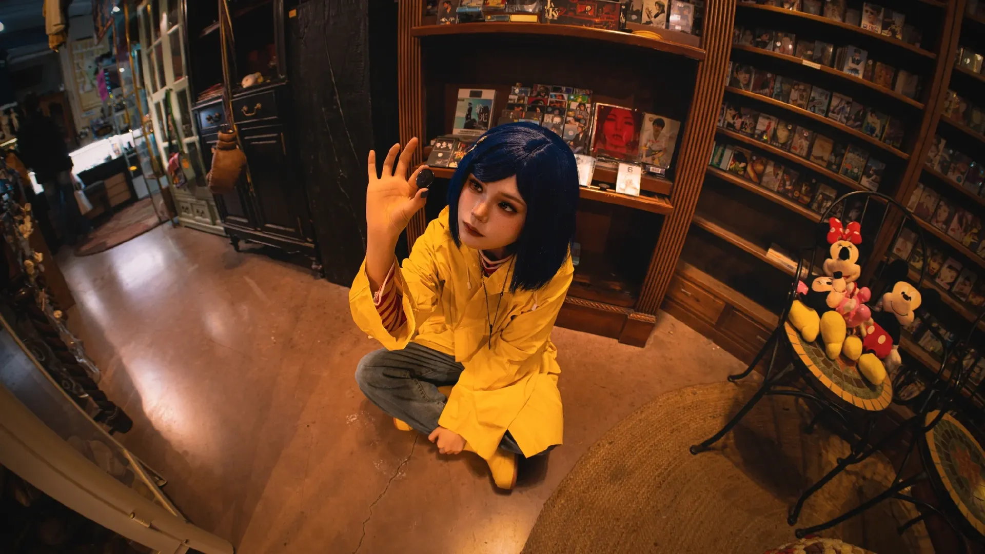 cosplay正片, 鱼眼镜头摄影, 卡洛琳cos, 鬼妈妈, 董家溪跳蚤市场 - 第7张