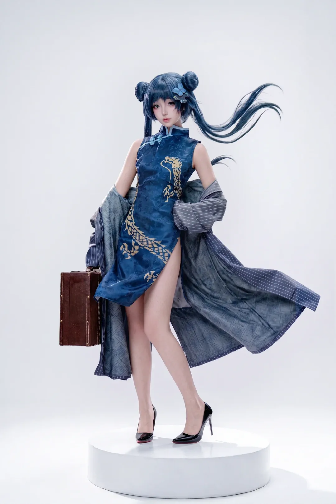 白ホリ撮影, 竜華キサキ コスプレ, 二次元コスプレ, 改良チャイナドレス, アズールレーン