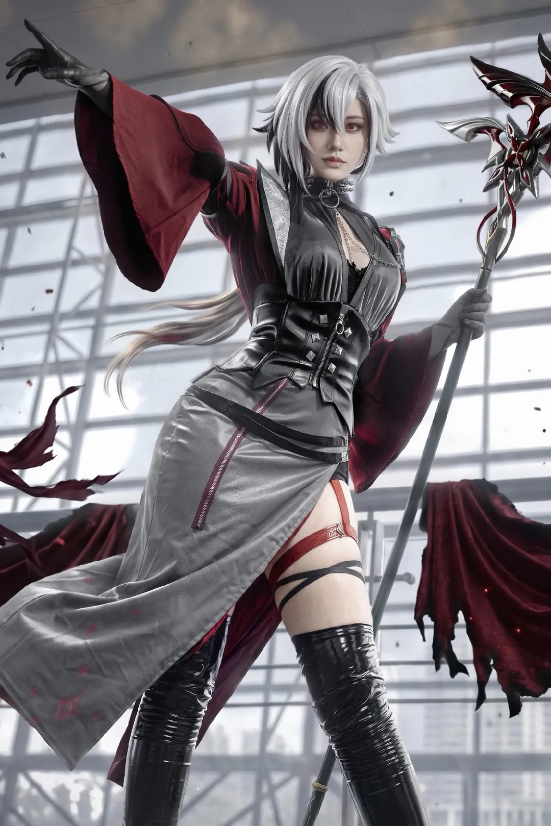 Roleplay, Genshin Impact, Anime-style photography, Genshin Impact cosplay, Arlecchino cosplay