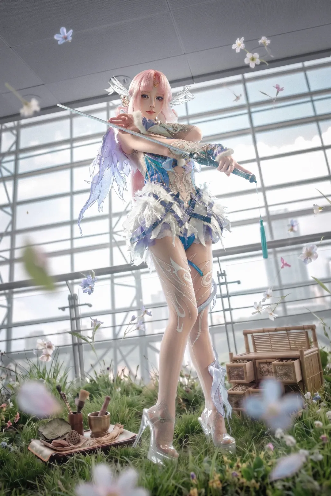 永劫无间, 殷紫萍cos, 漫展场照, cosplay摄影, 国风奇幻