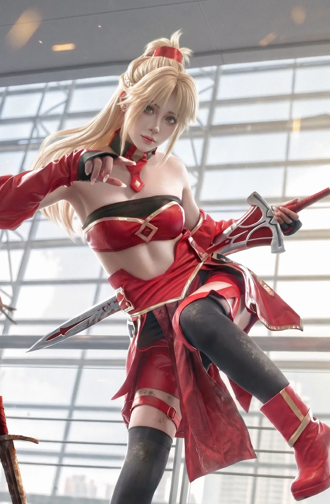 场照, Fate/Grand Order, 漫展, 二次元cosplay, 莫德雷德cos