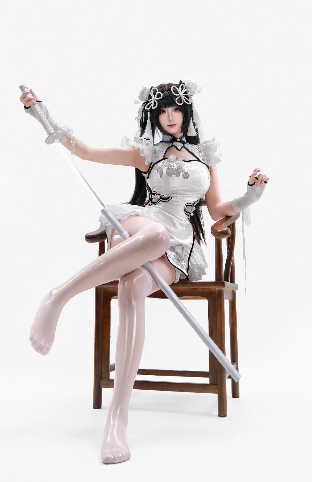 永劫无间, 殷紫萍cos, 玉髓冰心, cosplay场照, 白棚写真